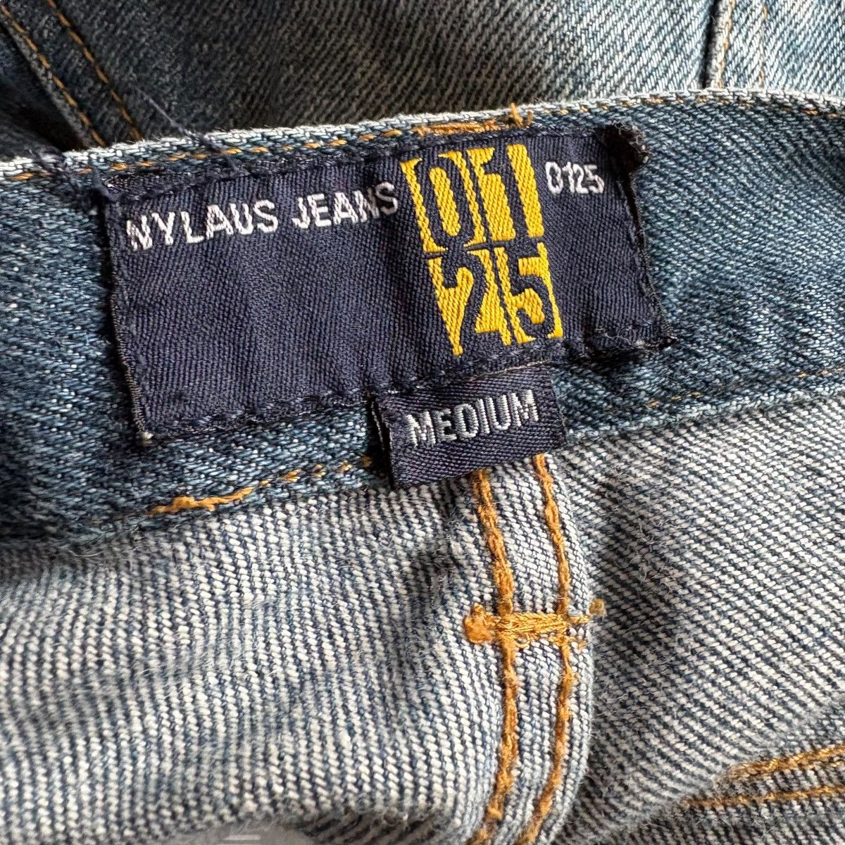 Japanese Brand NYLAUS JAPAN PUNK STENCIL WIDE LEG DENIM Size US 30 / EU 46 - 7 Thumbnail