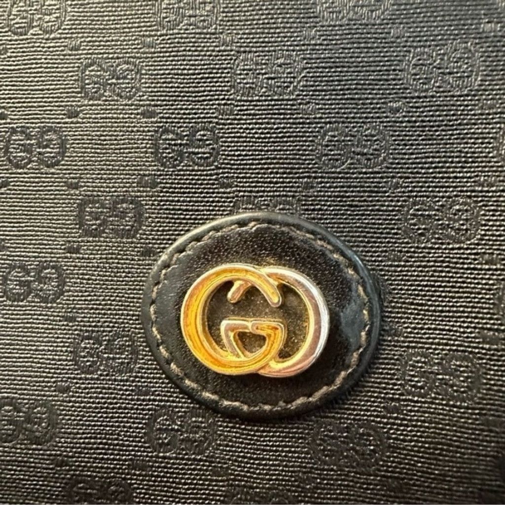 Gucci Gucci Black Wallet with Gold Logo Size ONE SIZE - 7 Thumbnail