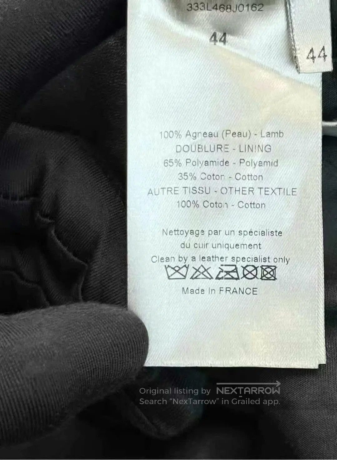 Dior dior black lambskin baseball jacket unisex. Size US M / EU 48-50 / 2 - 5 Thumbnail