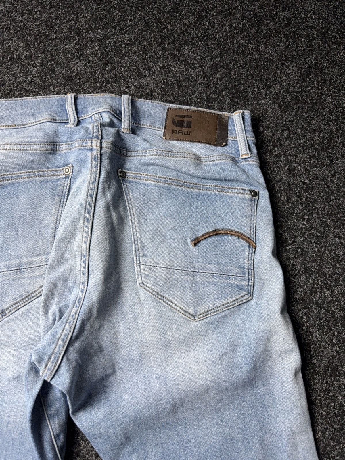 G-Star Y2K 00s G-Star RAW Revend Skinny Light Blue Denim Jeans Size US 32 / EU 48 - 17 Thumbnail