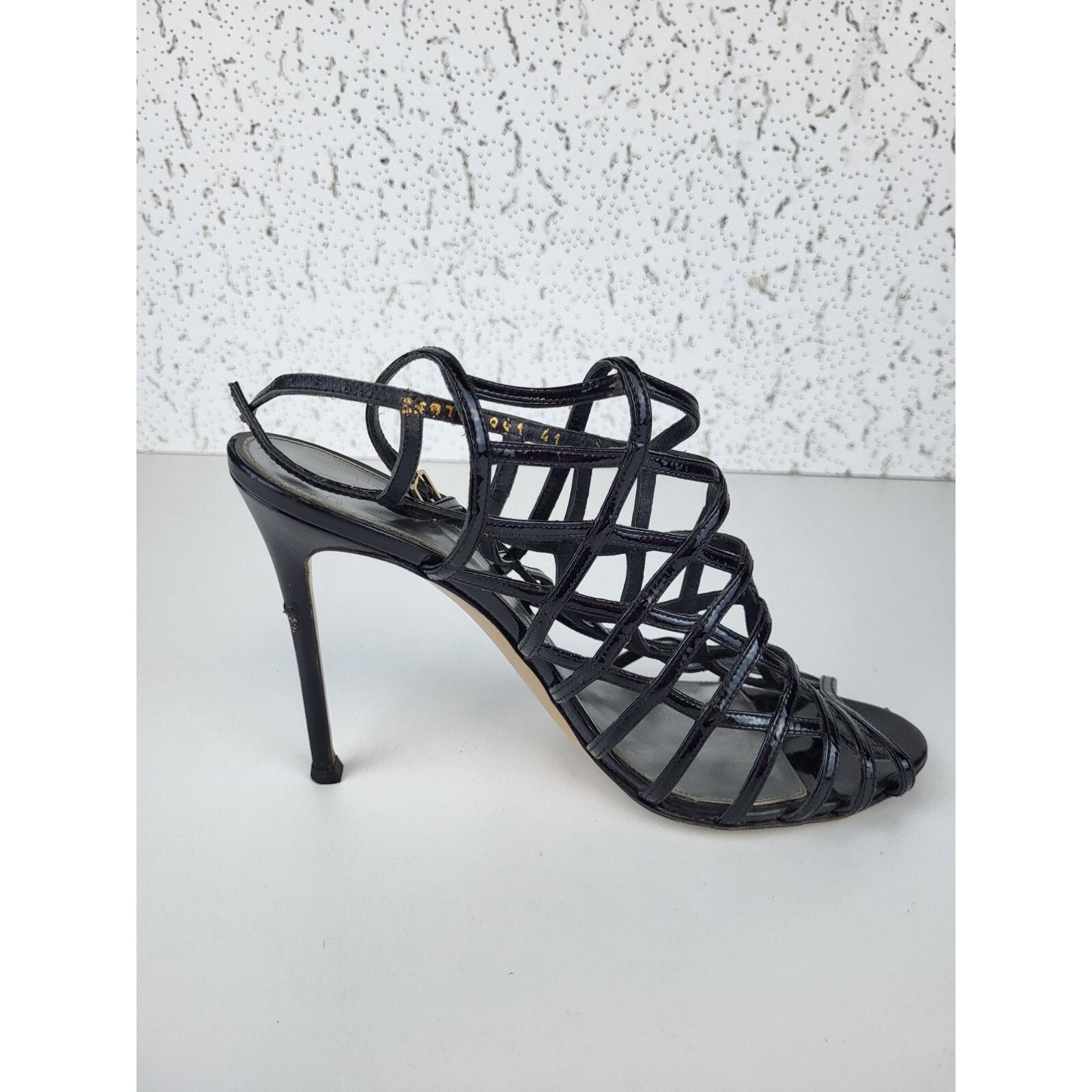 Gianvito Rossi Giavito Rossi Black Patent Strappy Pumps Sandals Size 41 Size US 10 / IT 40 - 4 Thumbnail