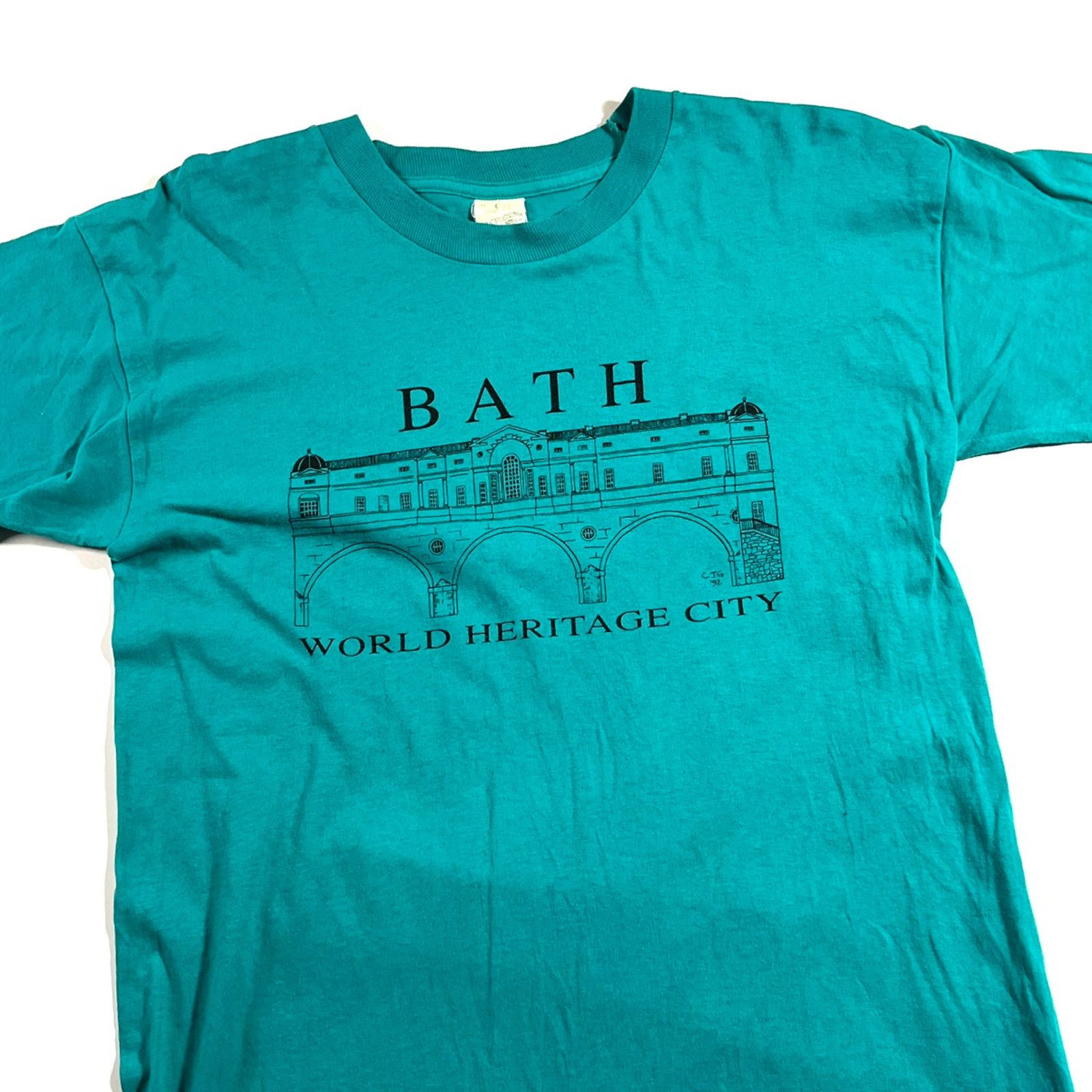 Vintage Vintage 1990’s Screen Stars Bath Historic City Graphic Tee S Size US S / EU 44-46 / 1 - 2 Thumbnail