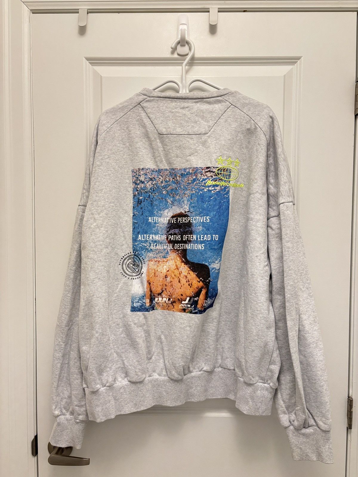 Juun.J Ash gray sweatshirt Size US L / EU 52-54 / 3 - 1 Thumbnail