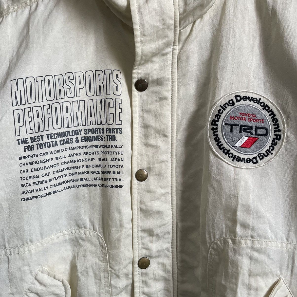 Vintage Vintage 90’s Toyota TRD Racing Development Bomber Jacket Size US L / EU 52-54 / 3 - 3 Thumbnail