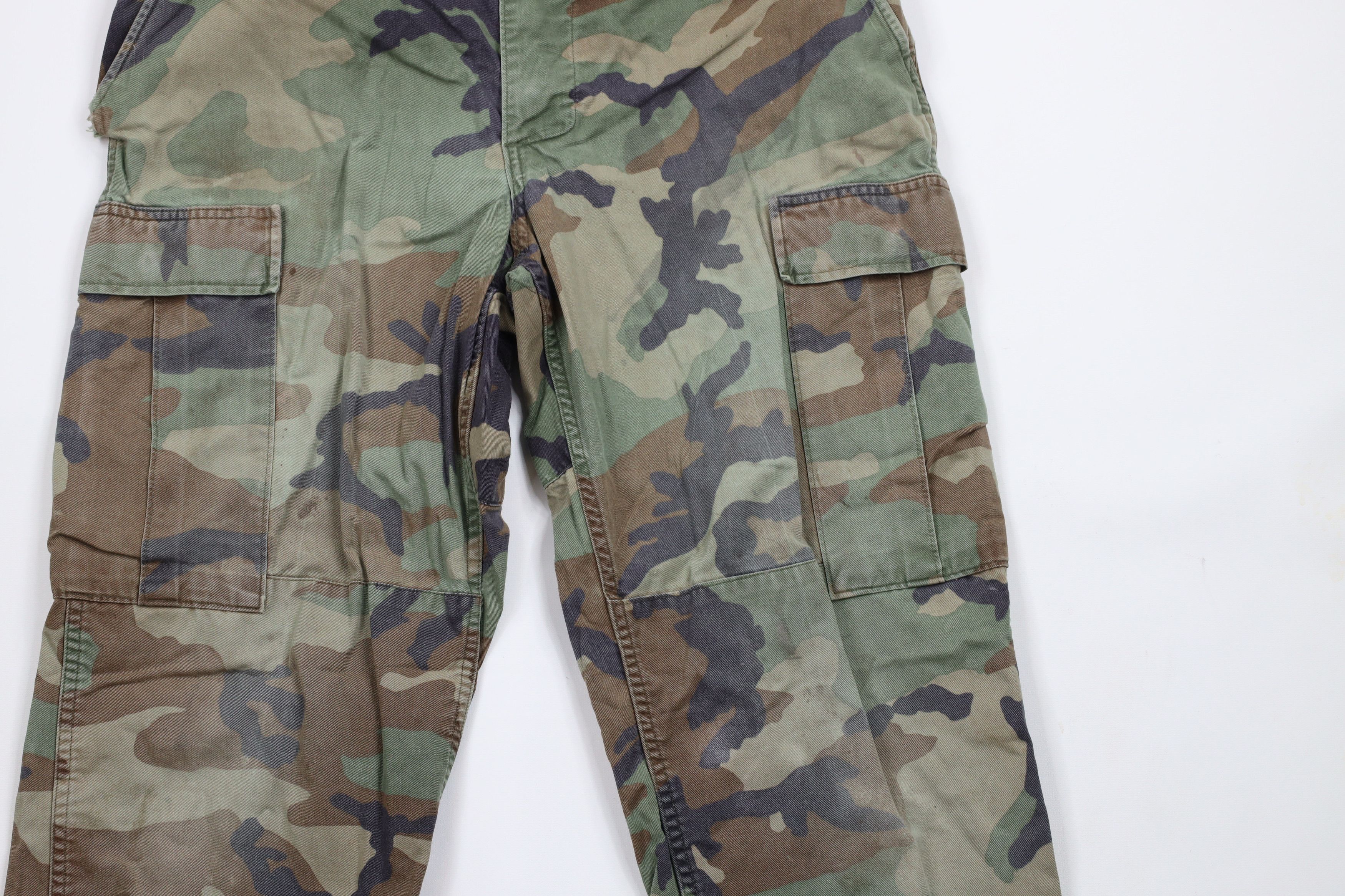 Vintage Vintage 90s Woodland Camouflage Combat Cargo Pants USA Size US 34 / EU 50 - 3 Thumbnail