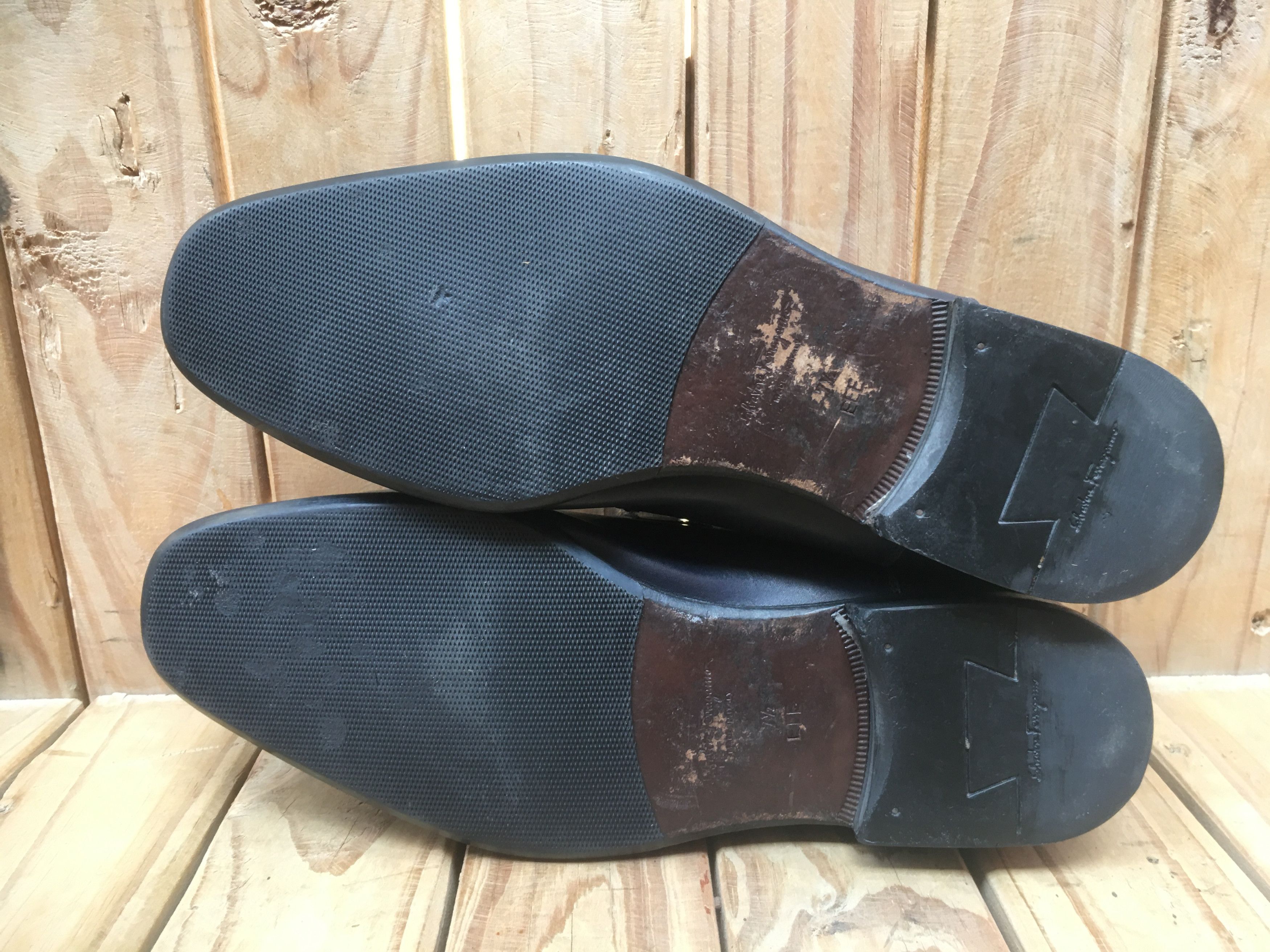 Salvatore Ferragamo Salvatore Ferragamo dark blue Leather shoes Sz USA 7.5 EEE Size US 7.5 / EU 40-41 - 12 Thumbnail