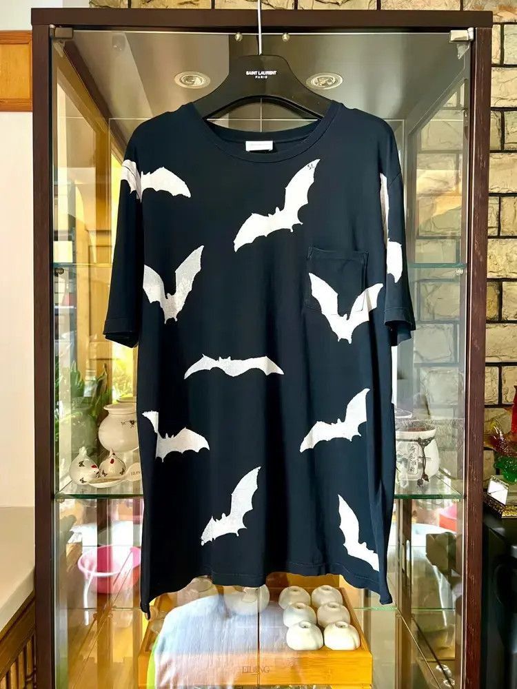 Saint Laurent Paris Saint Laurent Paris 19SS Bat Print Tee-2505 Size US S / EU 44-46 / 1 - 1 Thumbnail