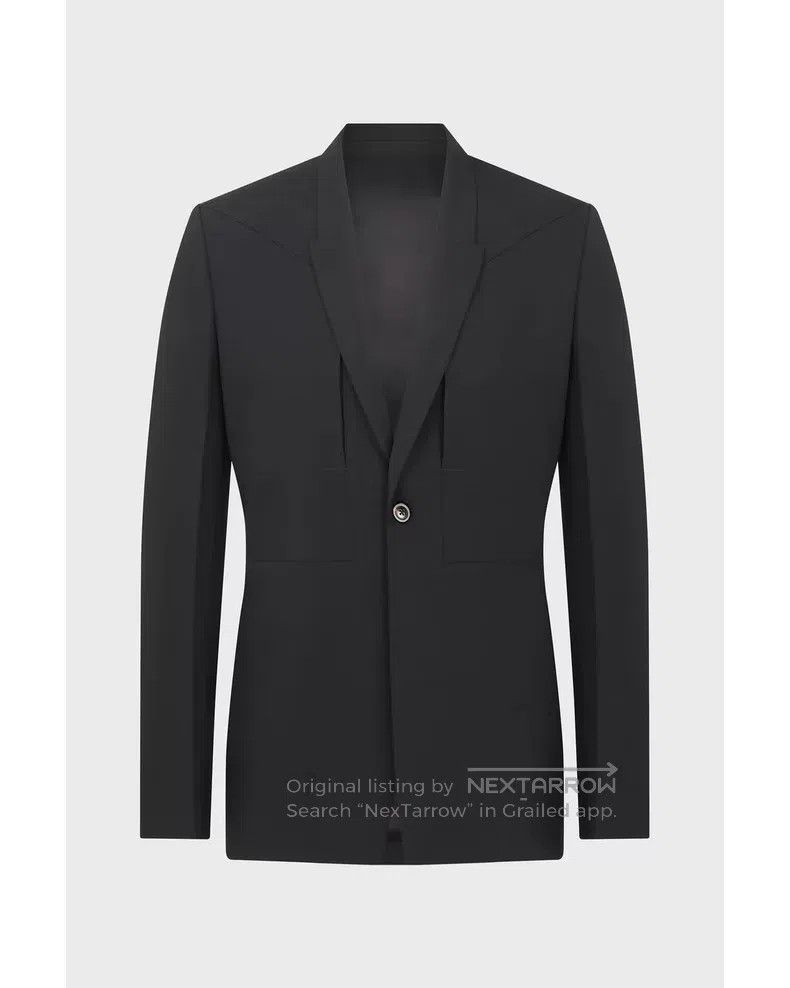 Rick Owens Rick Owens FW23 LUXOR FOGPOCKET BLAZER Size XS / US 0-2 / IT 36-38 - 4 Thumbnail