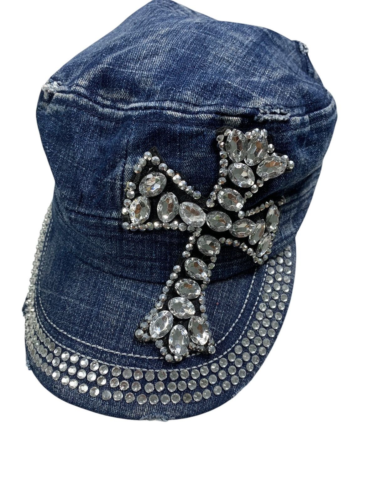 If Six Was Nine Punk Bondage style cross Hats Rare Size ONE SIZE - 2 Thumbnail