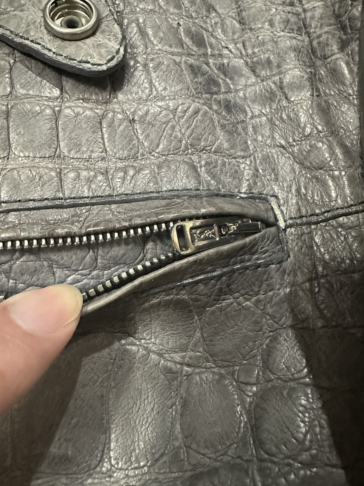 Yves Saint Laurent Ysl crocodile jacket Size US L / EU 52-54 / 3 - 5 Thumbnail