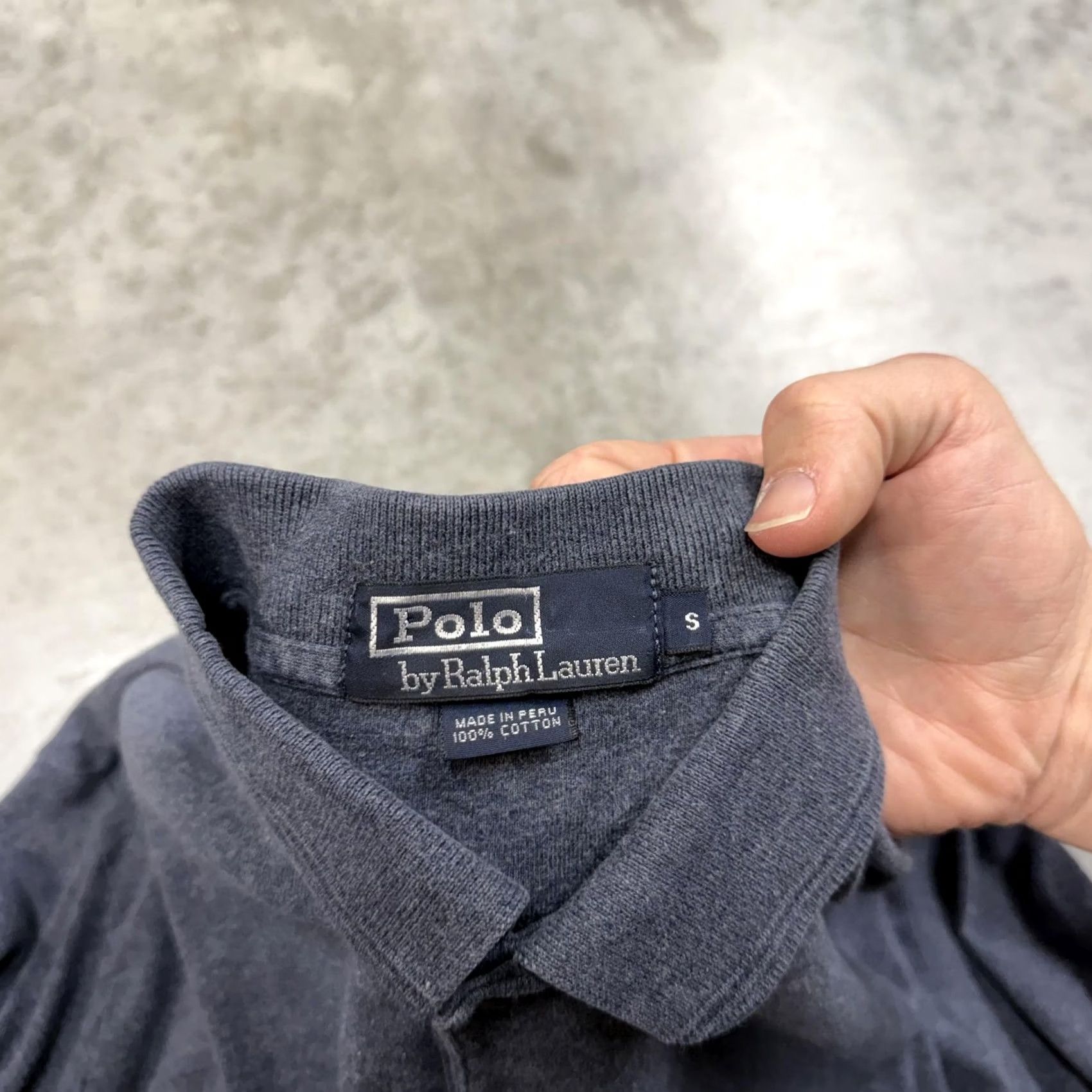 Polo Ralph Lauren Polo Ralph Lauren Polo Shirt Mens S Blue Solid Cotton Long Sleeve Pocket Size US S / EU 44-46 / 1 - 3 Thumbnail