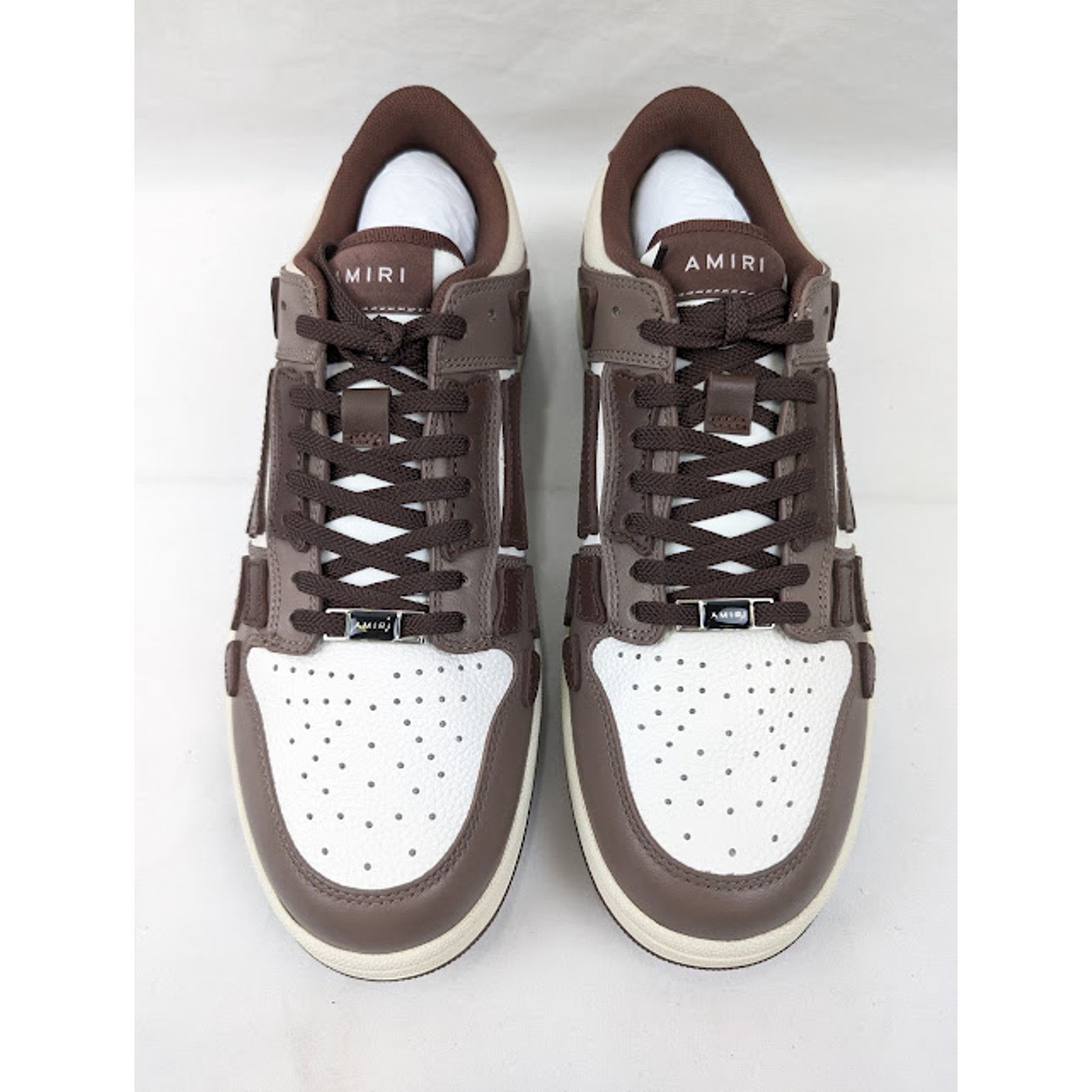 Amiri o1rshd1 Skelton Low-Top Sneakers in Brown Size US 9 / EU 42 - 15 Thumbnail