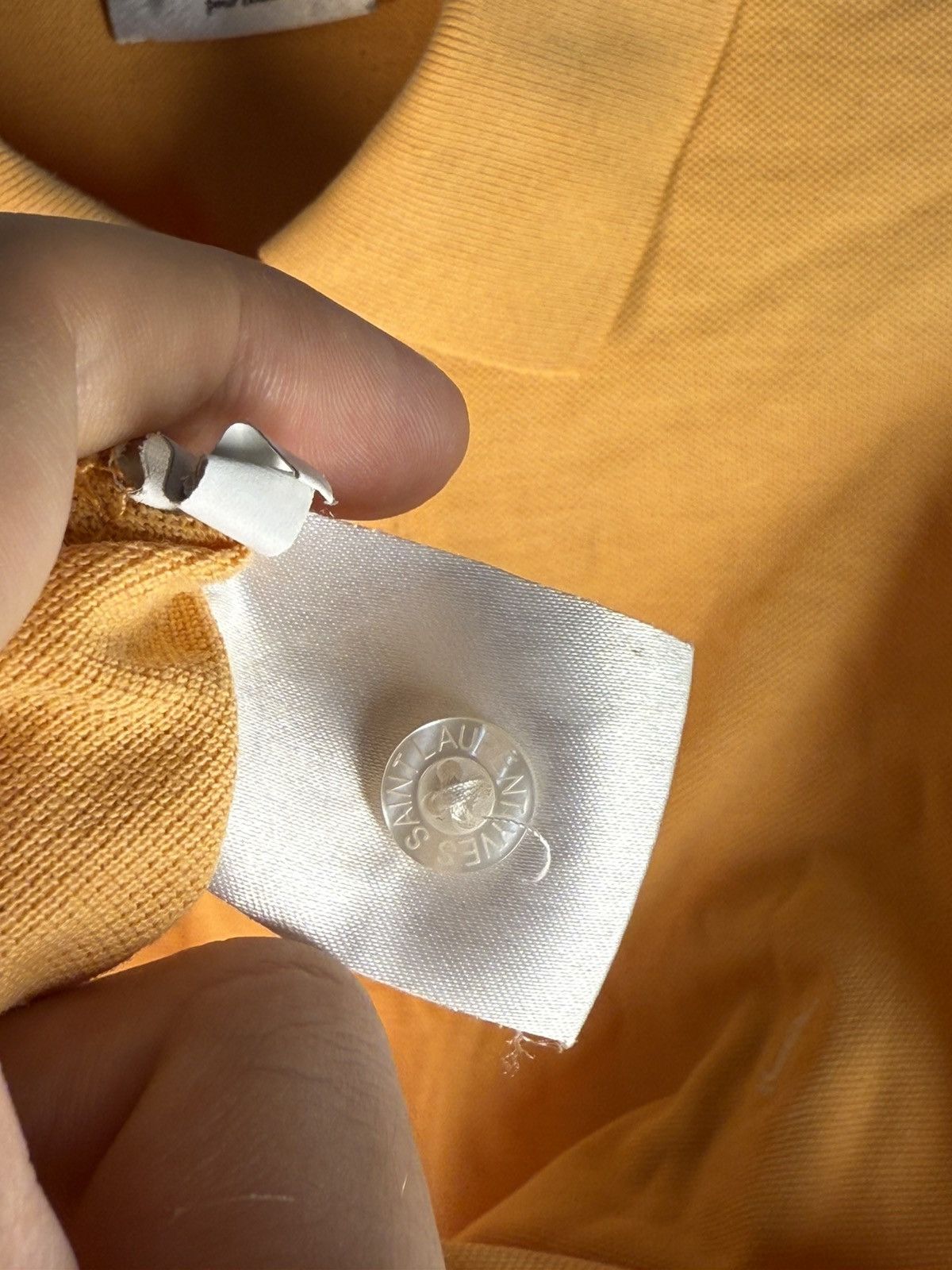 Yves Saint Laurent Peach YSL Polo Shirt Orange YSL Shirt Summer YSL Tee Size US L / EU 52-54 / 3 - 7 Thumbnail
