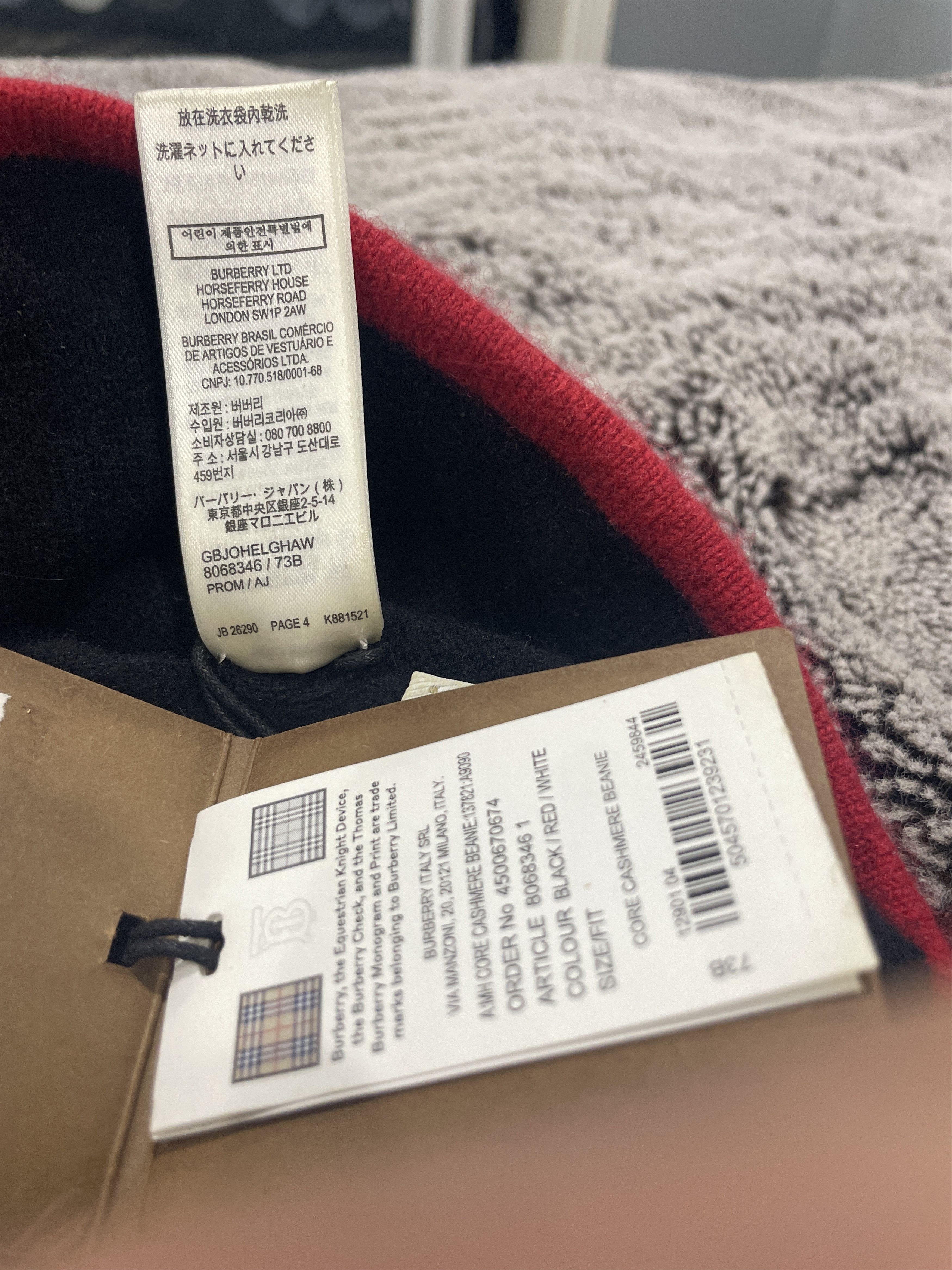 Burberry Burberry Cashmere Beanie Hat Size ONE SIZE - 4 Thumbnail