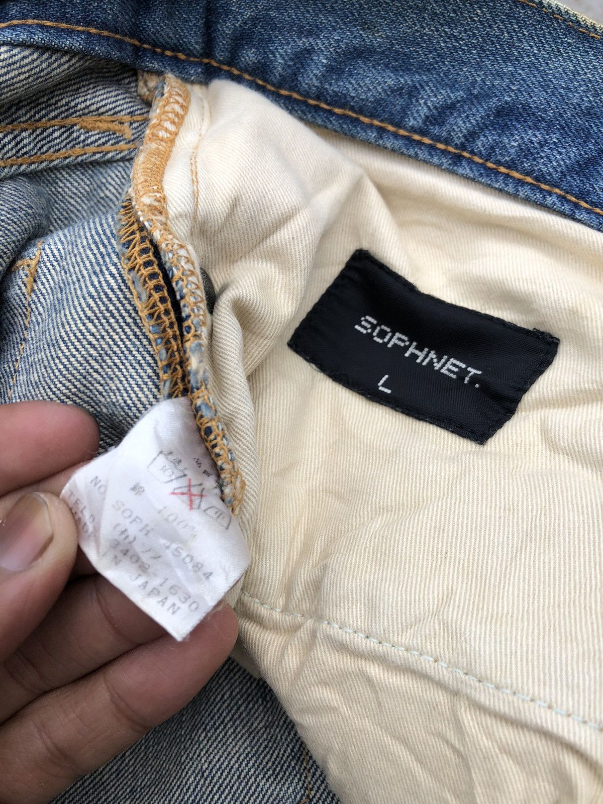 Sophnet. SOPHNET Distressed Denim Size US 33 - 3 Thumbnail