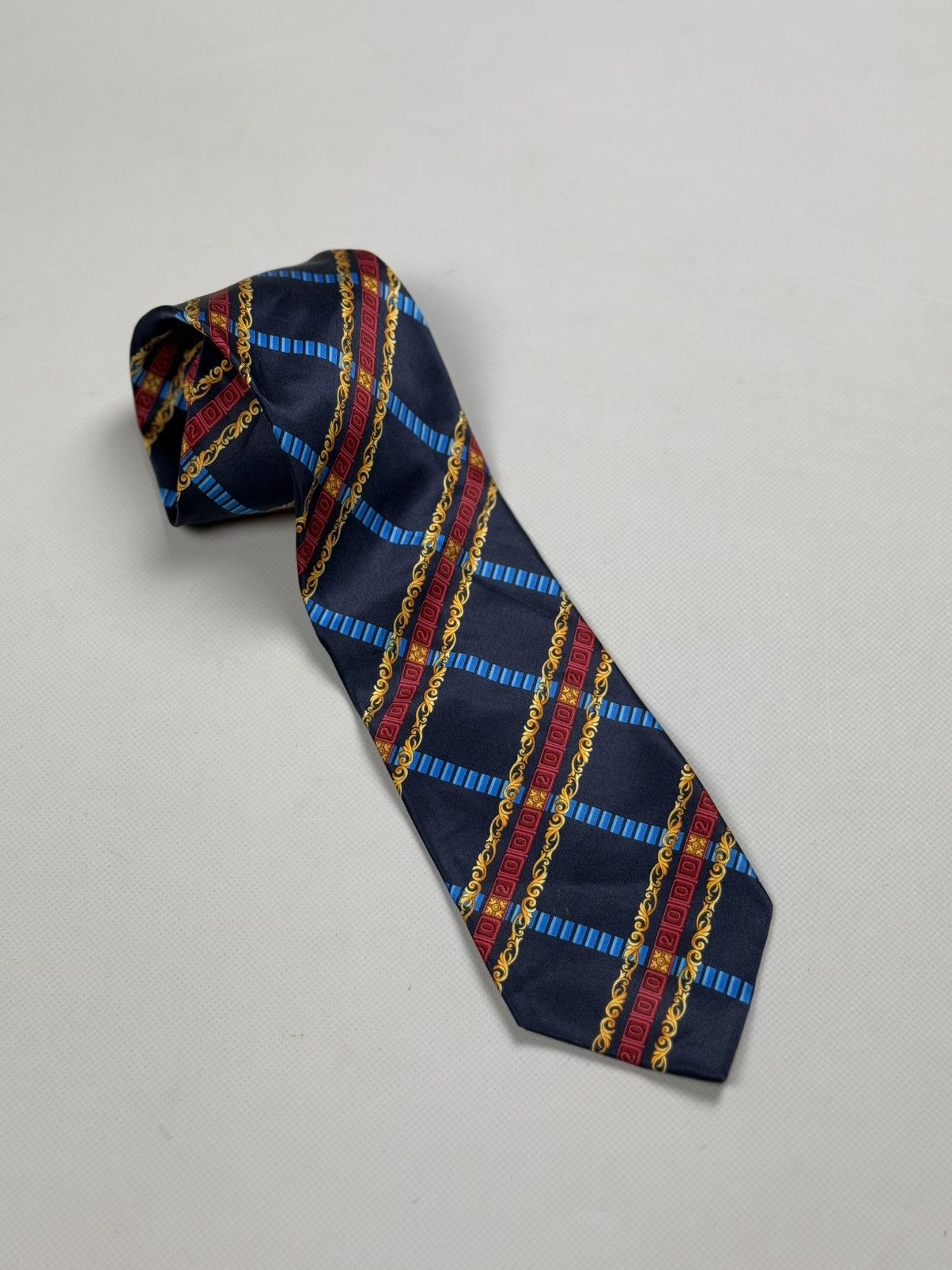 Versace × Vintage Gianni Versace Vintage Patterned Silk Tie Size ONE SIZE - 1 Thumbnail