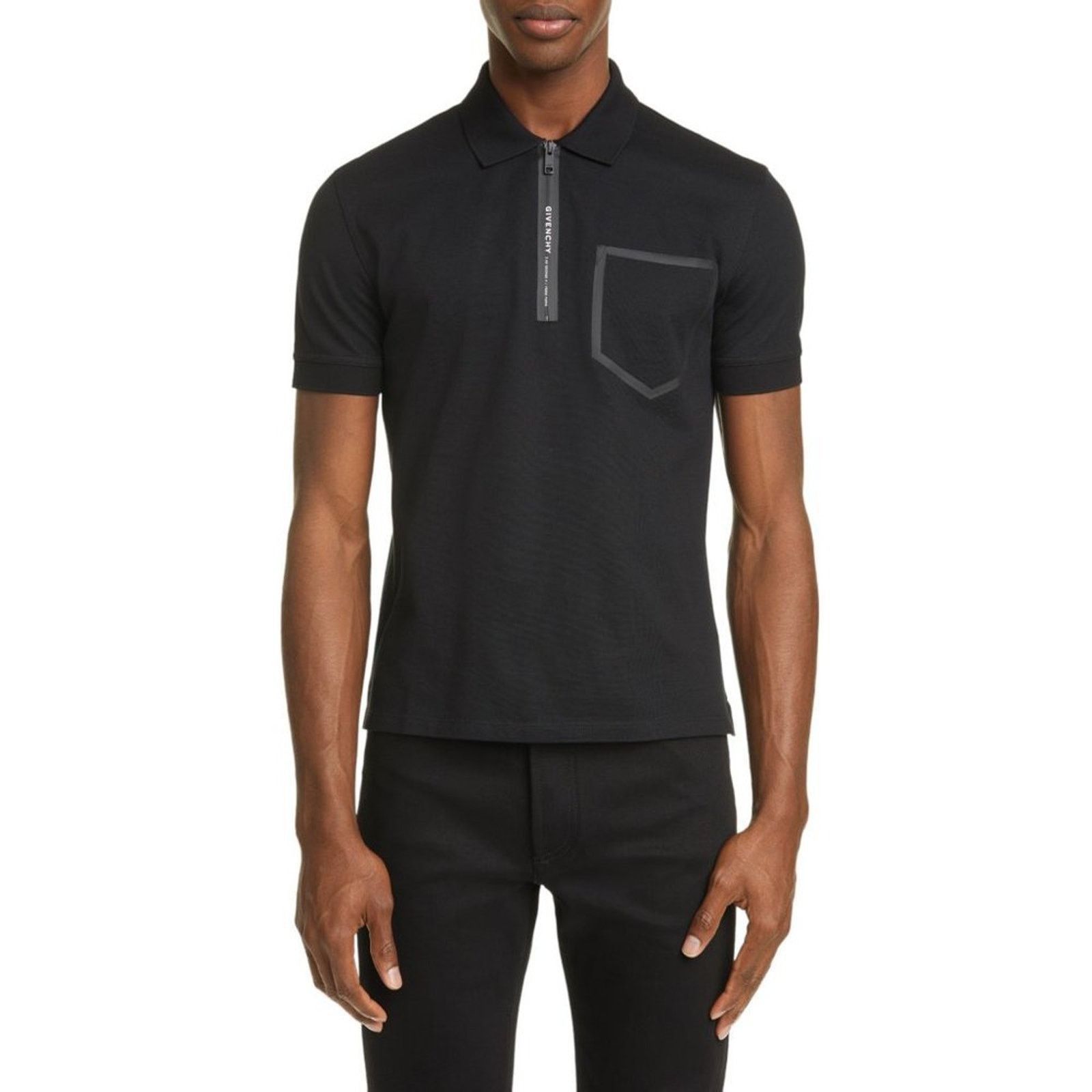 Givenchy Givenchy Short Sleeve Slim Fit Polo Shirt in Black - Large Size US L / EU 52-54 / 3 - 2 Thumbnail