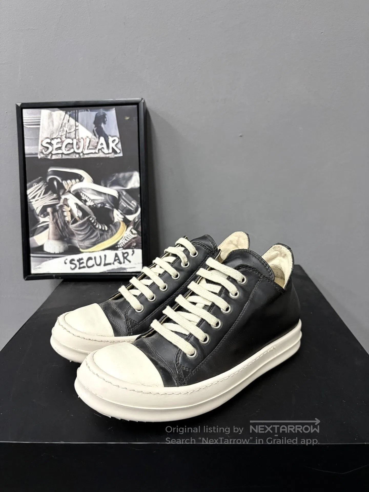 Rick Owens Drkshdw Rick Owens Drskhdw Black White Low. Size US 5 / IT 35 - 1 Thumbnail