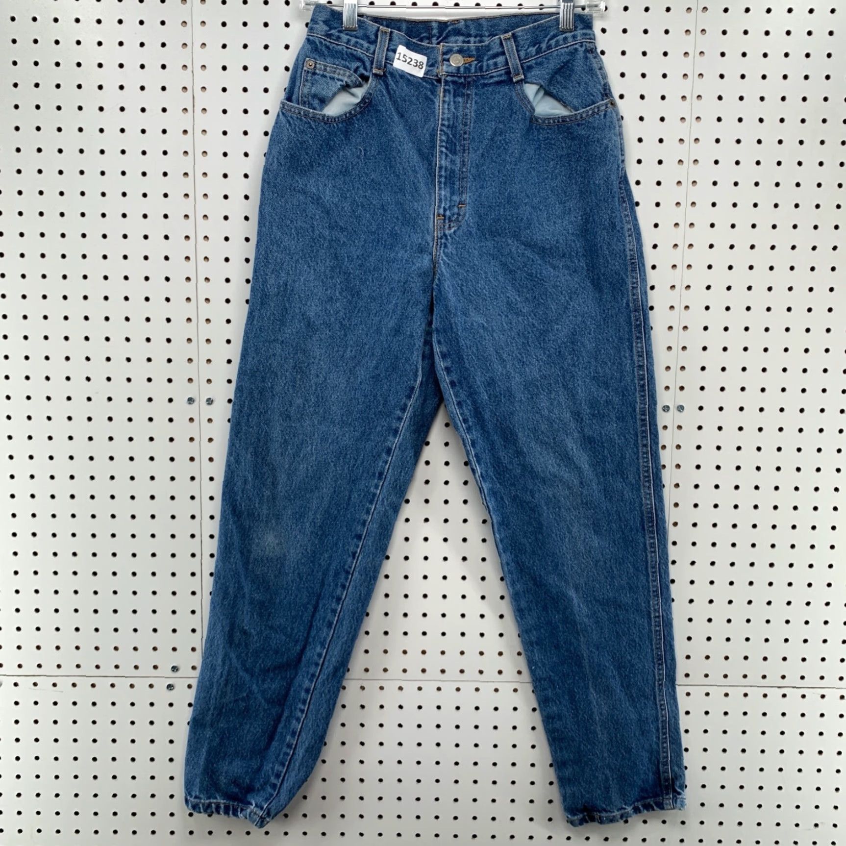 Vintage VINTAGE Emporio Gitano Denim Blue Jeans High Rise Womens 10 Tapered Dark Wash Jeans Size 32" / US 10 / IT 46 - 6 Thumbnail