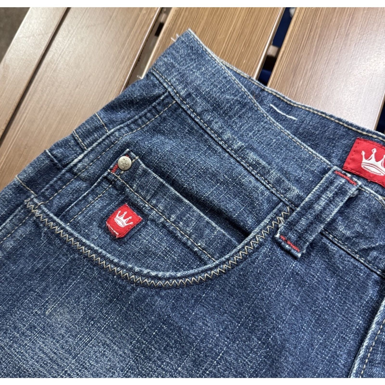 JNCO Vintage JNCO Jeans Jorts Skull Logo, 30 Waist Y2k Skater Size US 30 / EU 46 - 6 Thumbnail