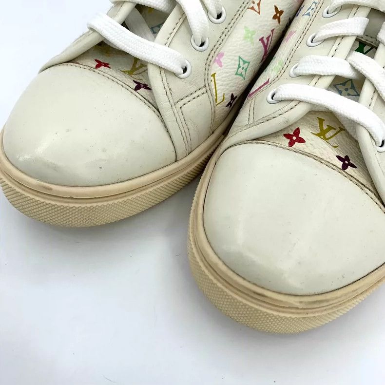 Louis Vuitton Louis Vuitton Beige logo presbyopic print lace-up board sn Size US 5 / IT 35 - 8 Thumbnail