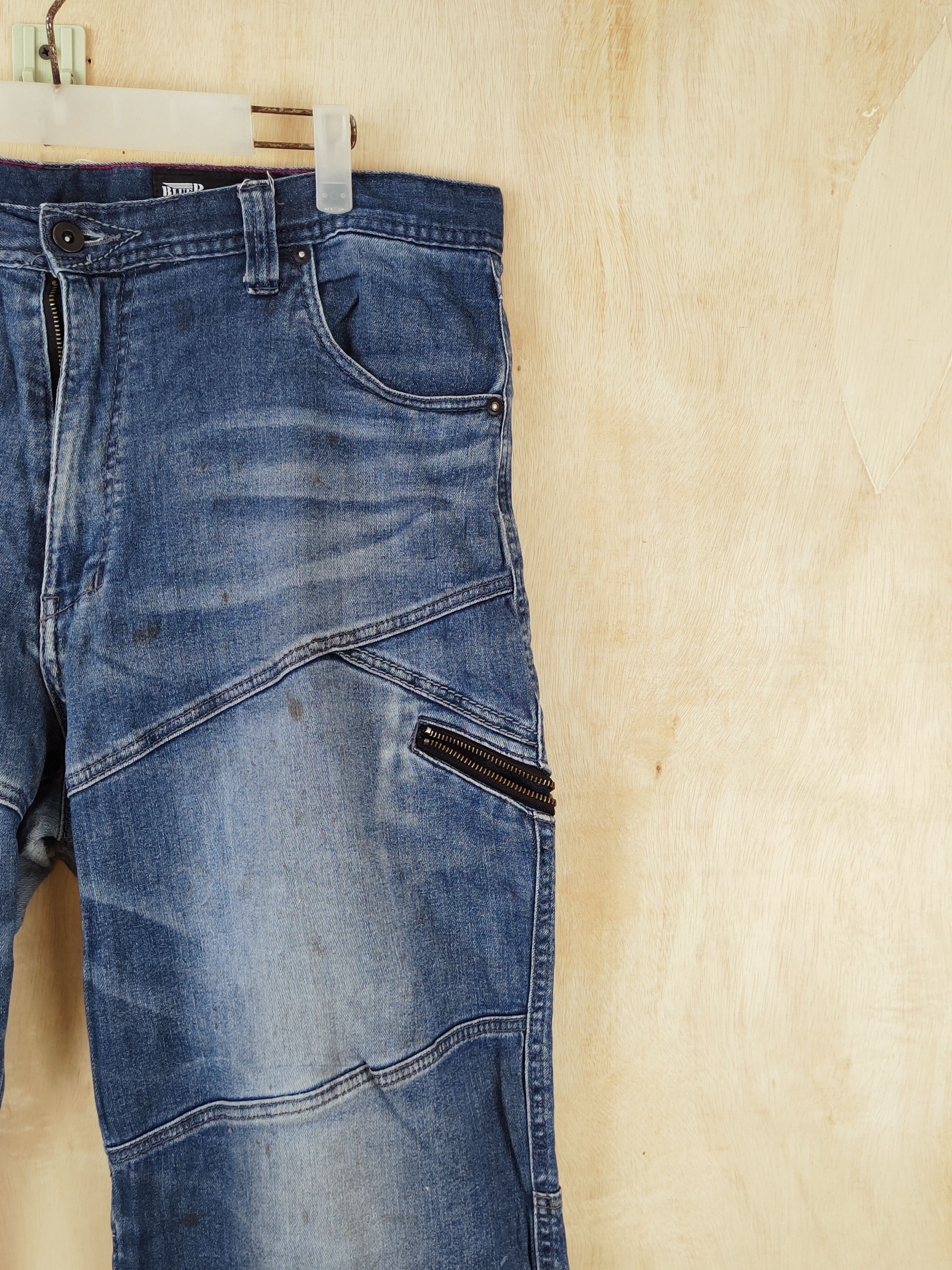 Japanese Brand BlueB Blue Distressed vintage Ripped Jeans #S2527 Size US 38 / EU 54 - 6 Thumbnail