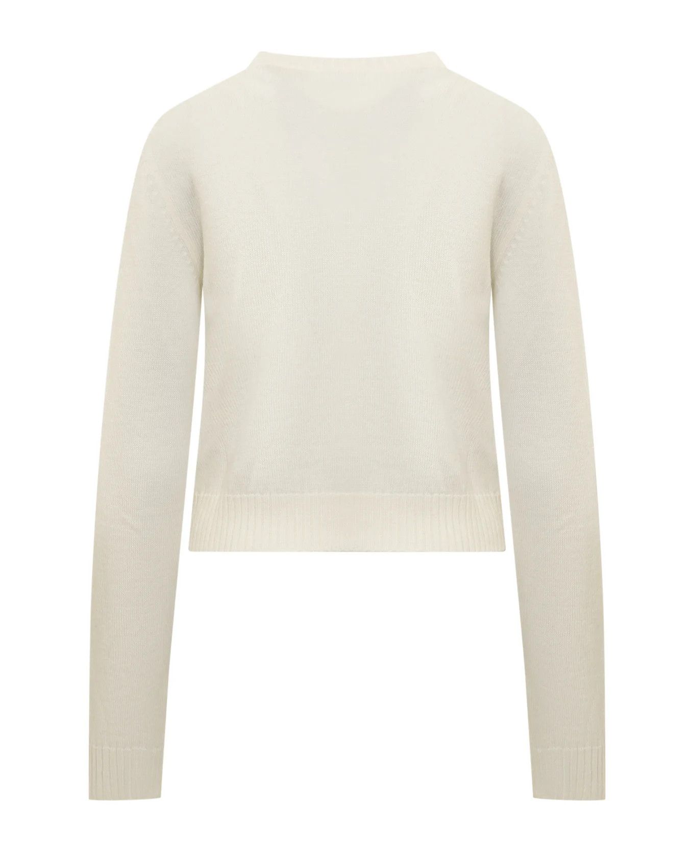 Jil Sander o1loc1c0426 Wool Jersey in Off White Size XL / US 12-14 / IT 48-50 - 2 Thumbnail