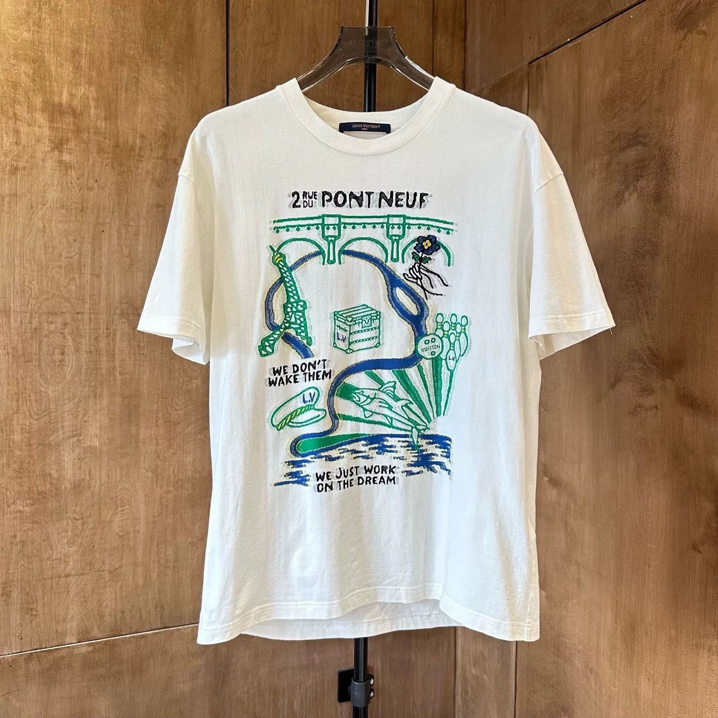 Louis Vuitton Louis Vuitton Collab Green T-Shirt M Men Size US M / EU 48-50 / 2 - 1 Thumbnail