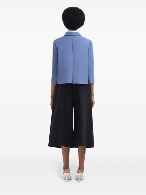 Marni o1w1db10326 Cotton Cropped Jacket in Blue Size XL / US 12-14 / IT 48-50 - 4 Thumbnail