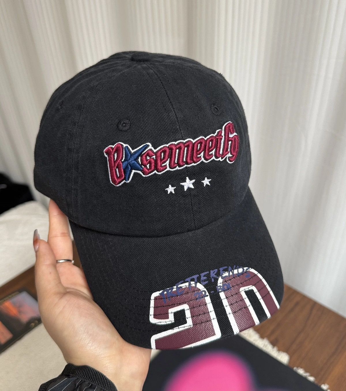 Japanese Brand Blokecore retro embroidered cap hat y2k aesthetic Size ONE SIZE - 5 Thumbnail