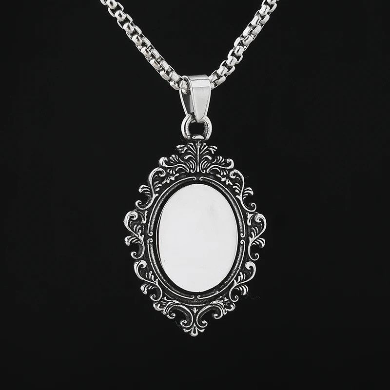 Jewelry Vintage Mirror With Flowers Necklace Size ONE SIZE - 2 Thumbnail