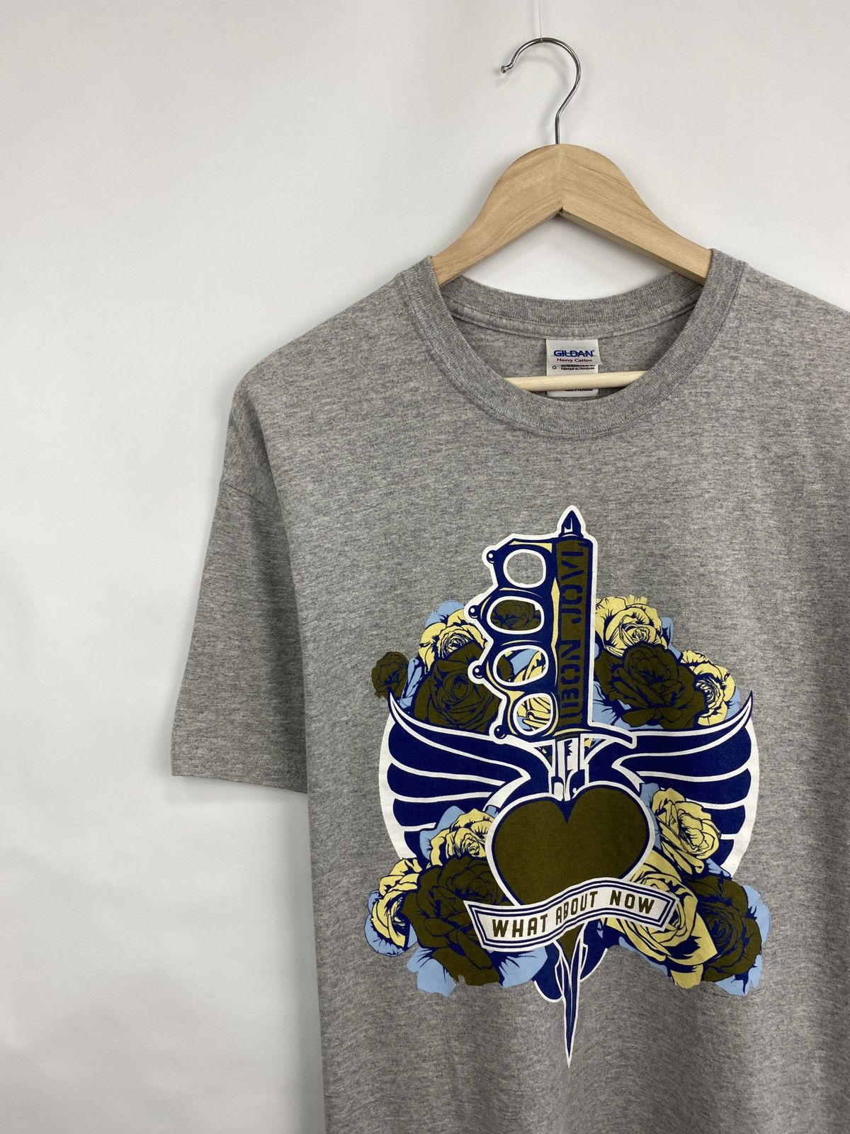 Bon Jovi 🇺🇸Vintage Bon Jovi What About Now Tour T-Shirt Rare Retro Size US L / EU 52-54 / 3 - 2 Thumbnail