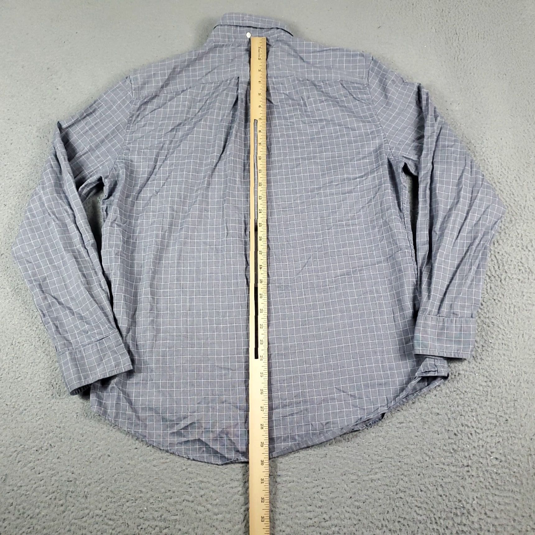 Tommy Hilfiger Tommy Hilfiger Button-Up Shirt Mens Large Blue Check Long Sleeve Casual Size US L / EU 52-54 / 3 - 5 Thumbnail