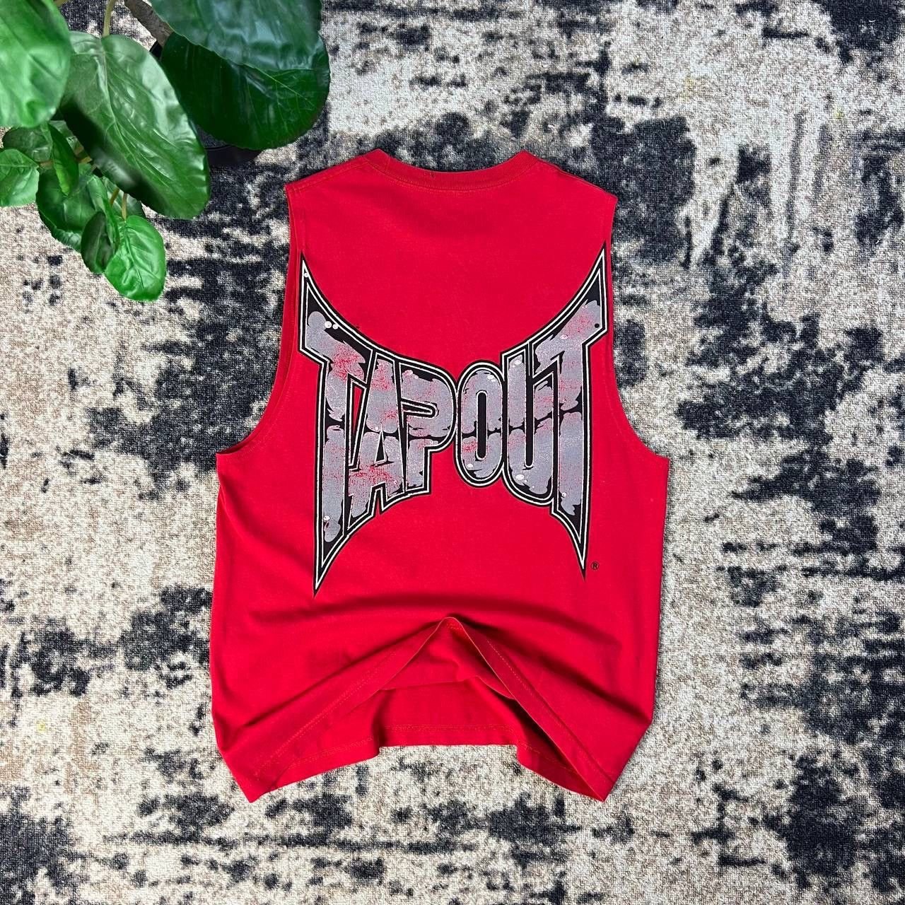 Tapout Tapout Vintage Y2K Big Logo Tank Top Streetwear Style Size US L / EU 52-54 / 3 - 1 Thumbnail