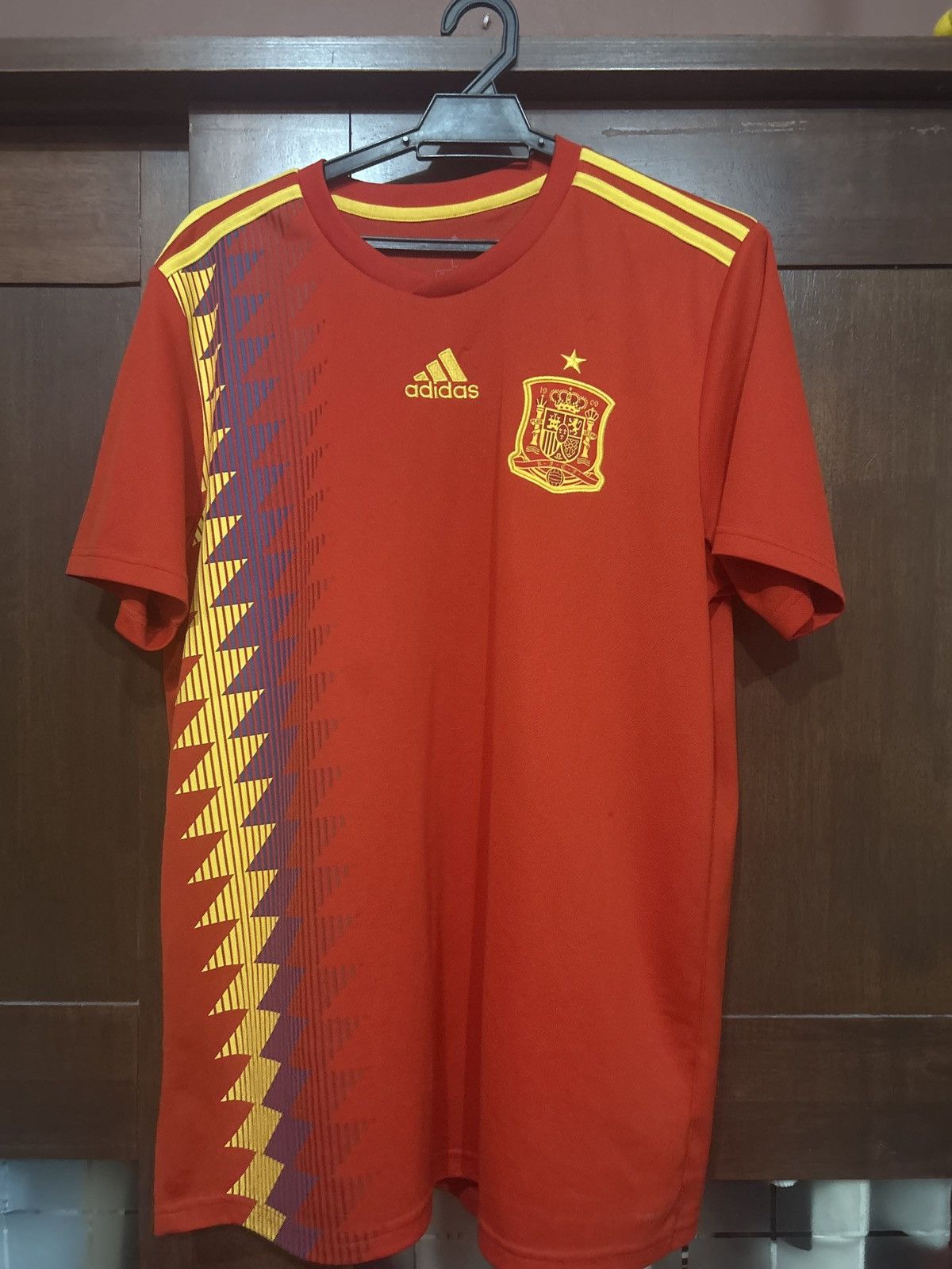 Spain Home Jersey 2018 – Adidas Climalite