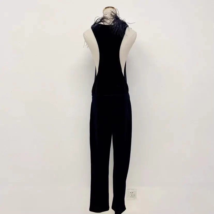 Brunello Cucinelli Brunello Cucinelli Sleeveless Jumpsuit Black Pre-Owned Size M / US 6-8 / IT 42-44 - 2 Thumbnail