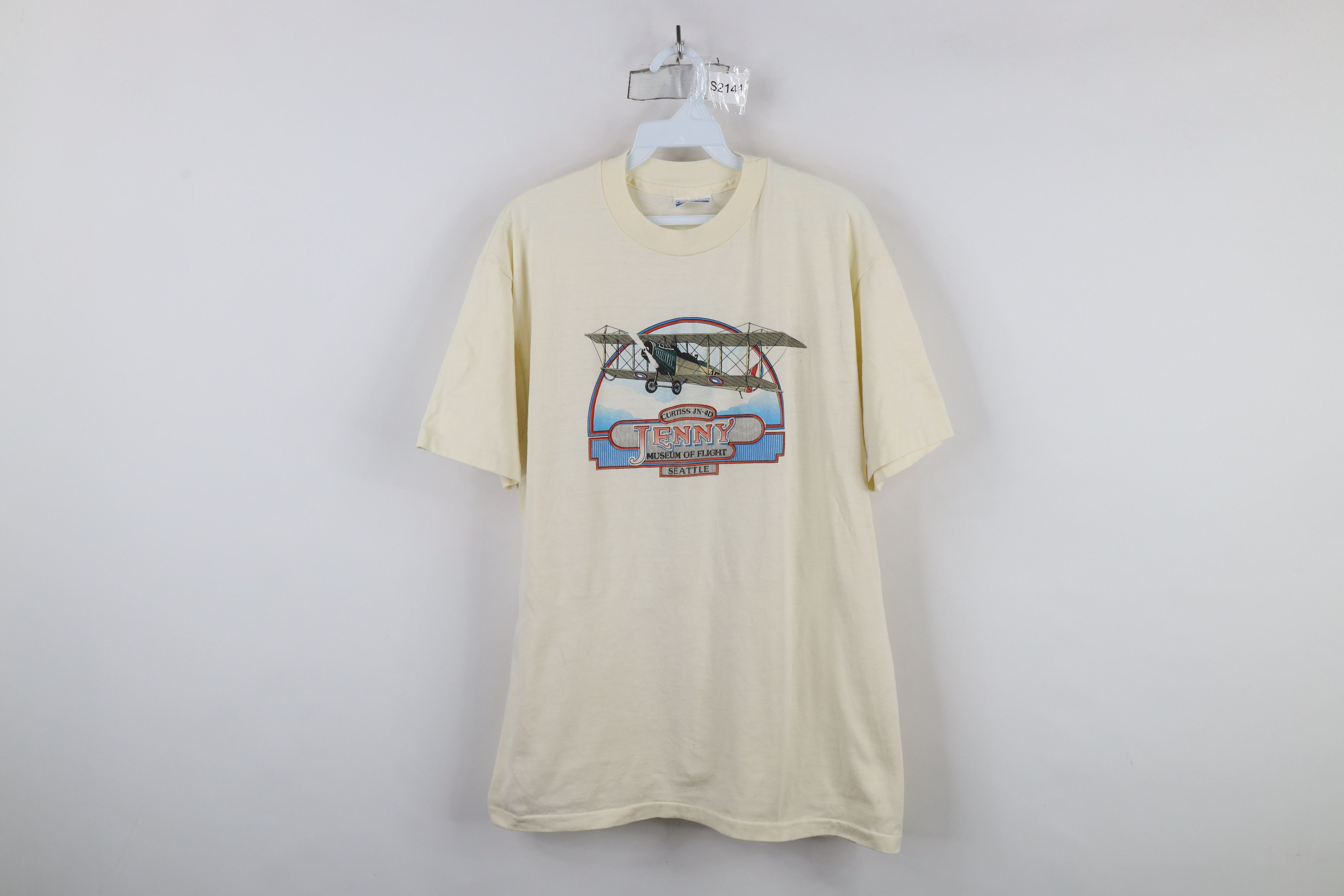 Vintage Vintage 80s 90s Jenny Museum of Flight Seattle T-Shirt USA Size US XL / EU 56 / 4 - 1 Thumbnail