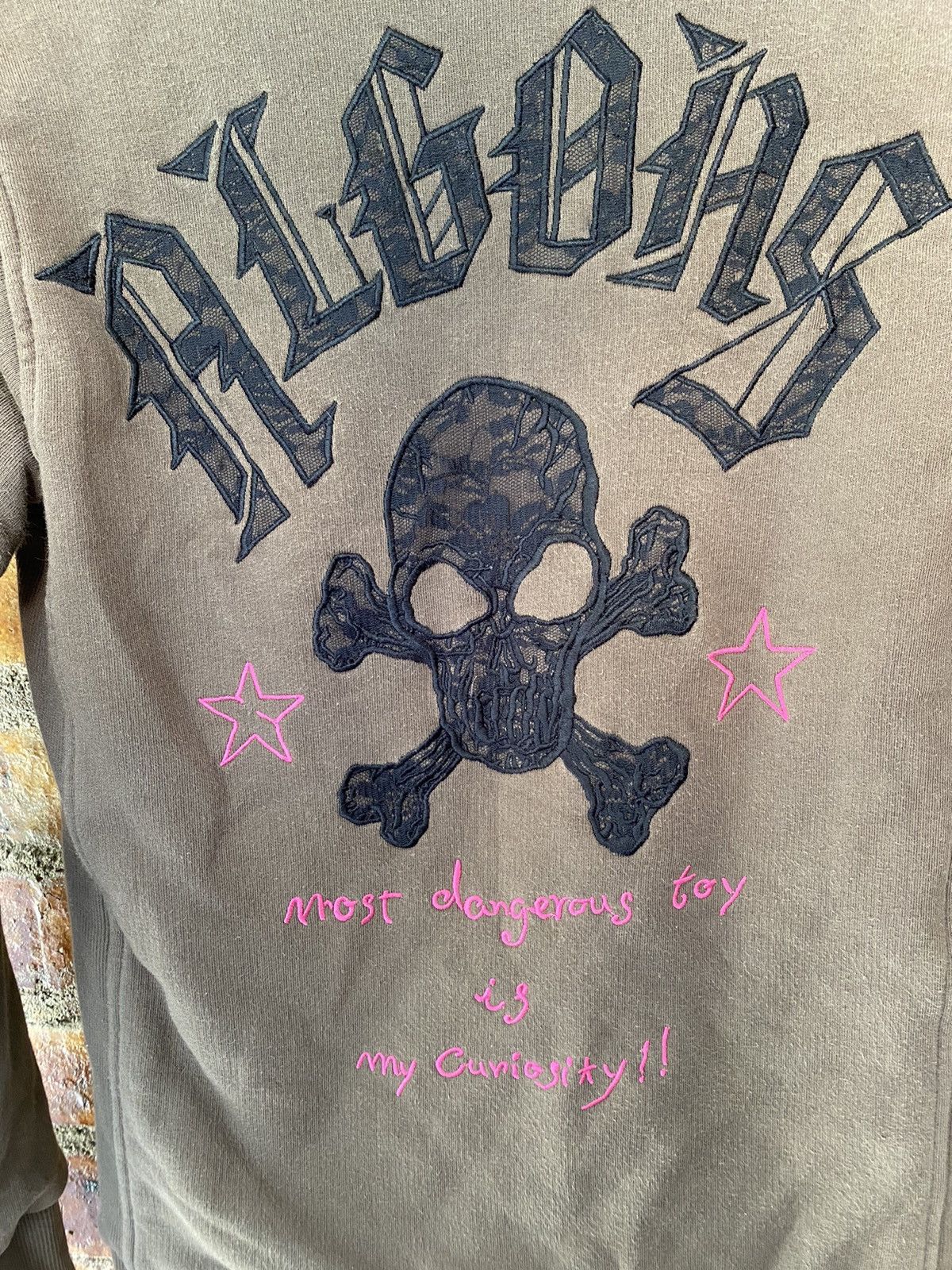 Japanese Brand Vtg Algonquins Japanese Punk Skull and poem padded hoodie Size M / US 6-8 / IT 42-44 - 3 Thumbnail