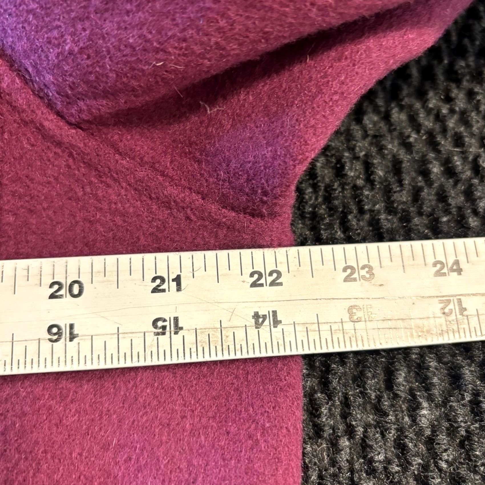 Talbots Talbots Women XL Reversible Jacket Coat Wool Blend Maroon Pink Open Front Casual Size XL / US 12-14 / IT 48-50 - 6 Thumbnail