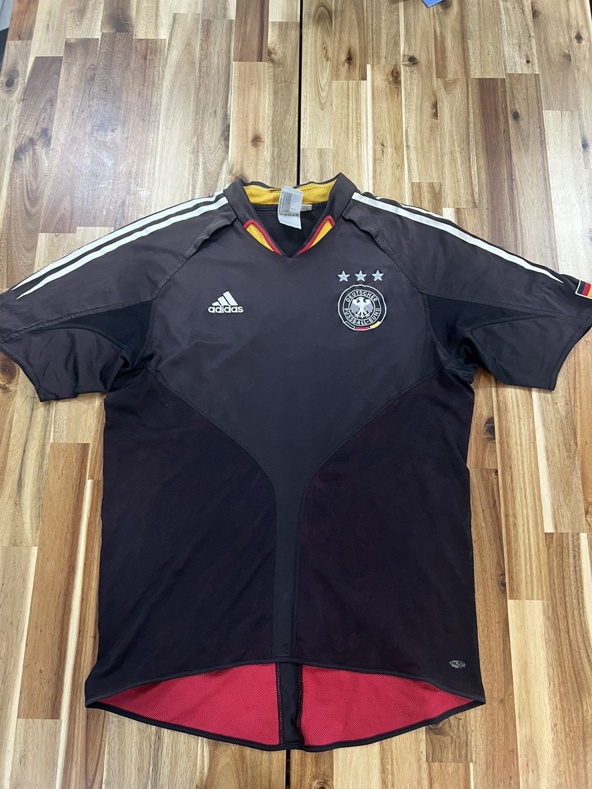 Adidas × Vintage Vintage Adidas German Jersey Size US L / EU 52-54 / 3 - 1 Thumbnail