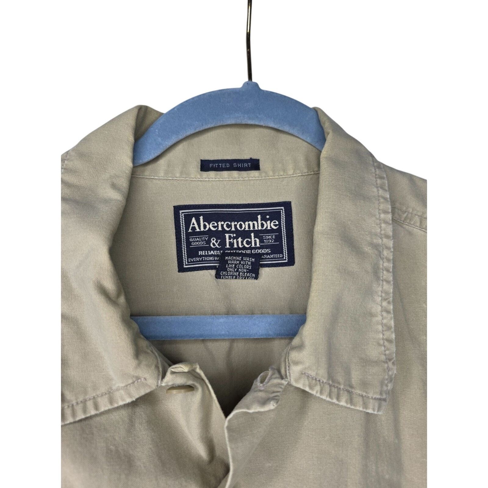 Abercrombie & Fitch Abercrombie & Fitch Safari Button Shirt Short Sleeve XL Size US XL / EU 56 / 4 - 6 Thumbnail