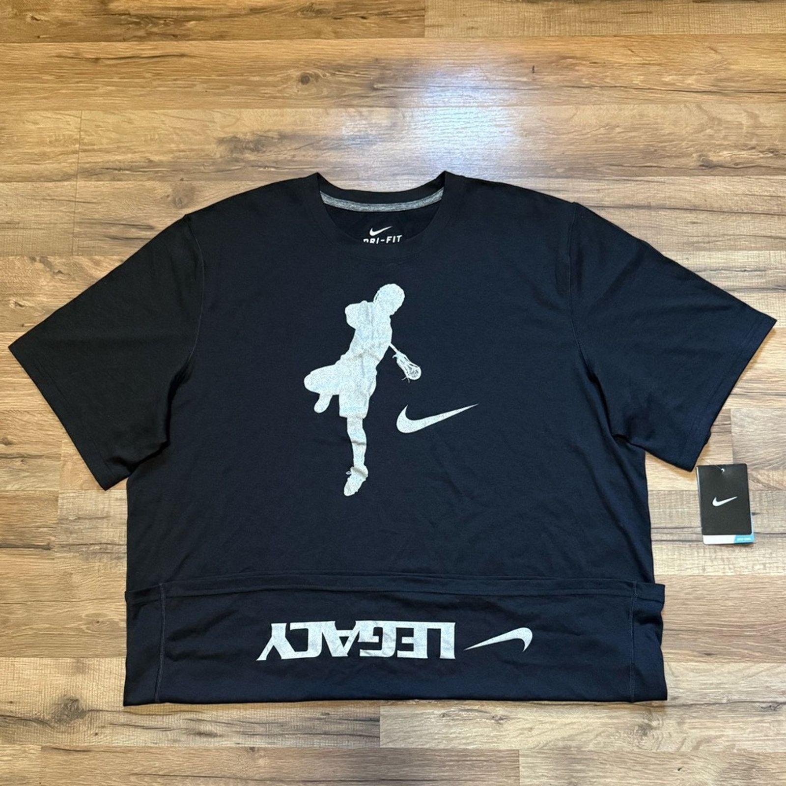 Nike 2011 Nike Dri-Fit Lacrosse Legacy Short Sleeve Shirt Size US XL / EU 56 / 4 - 1 Thumbnail