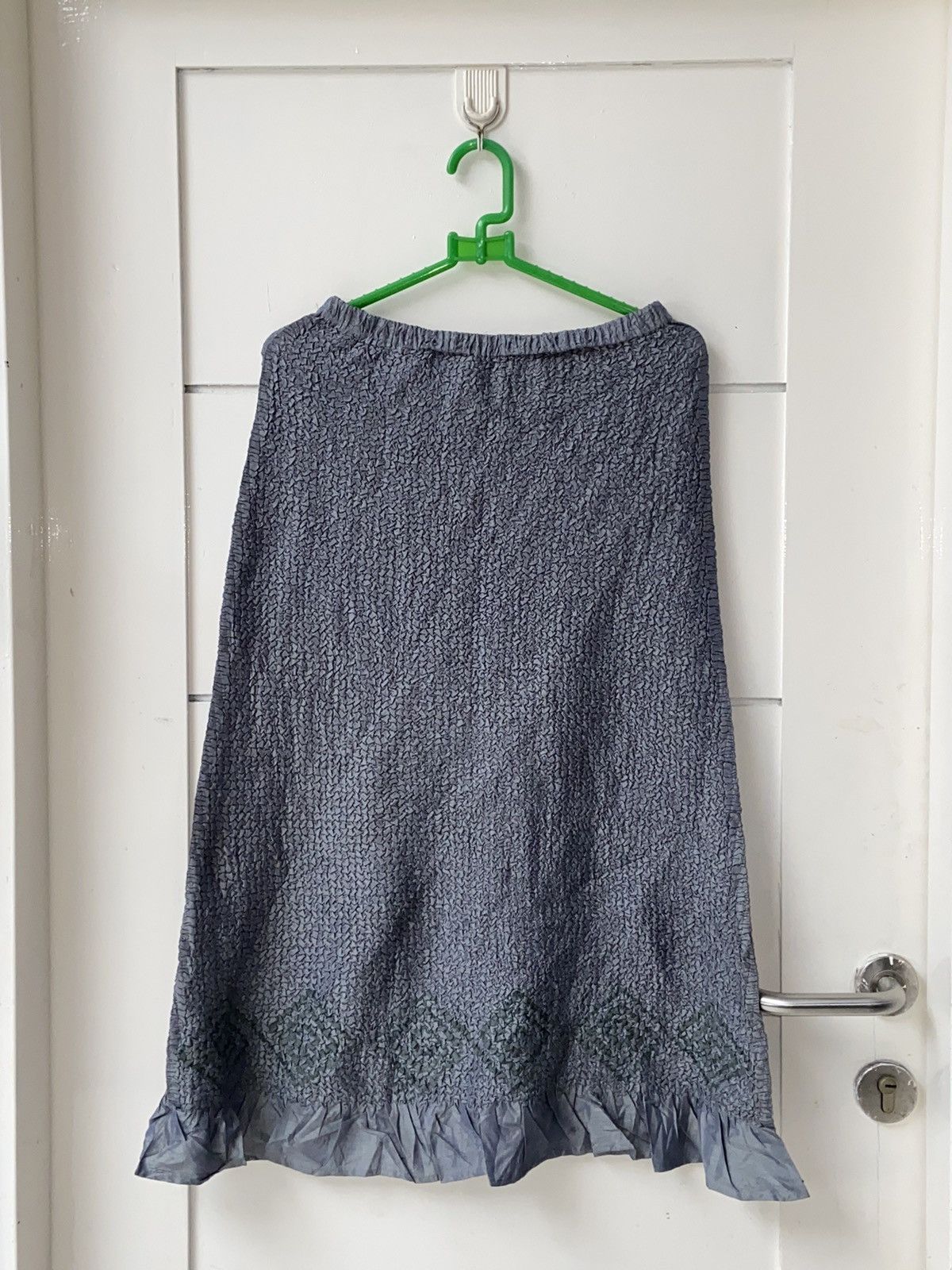 Japanese Brand PEPLUM By YOSHIKI HISHUNUMA Wrinkle Pleats Skirt Size 23" - 11 Thumbnail