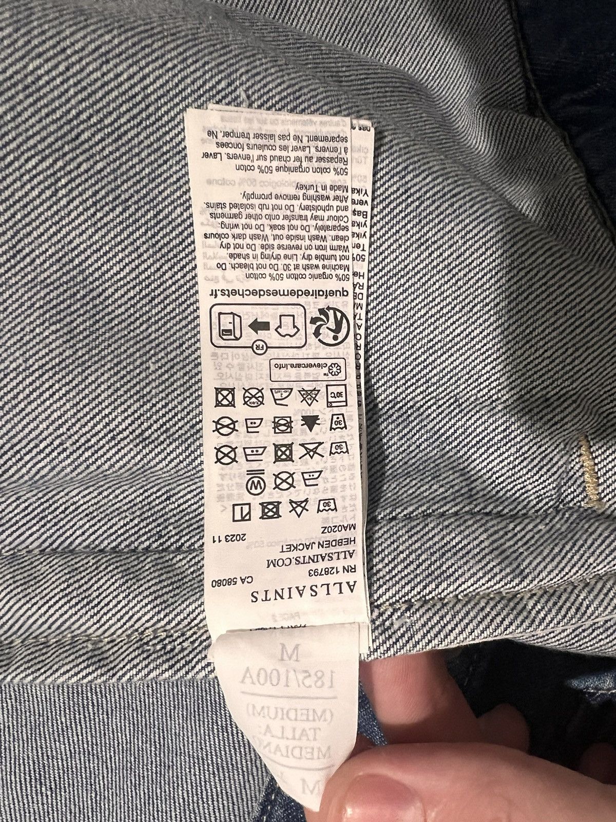 Allsaints Allsaints Denim Jacket Size US M / EU 48-50 / 2 - 2 Thumbnail