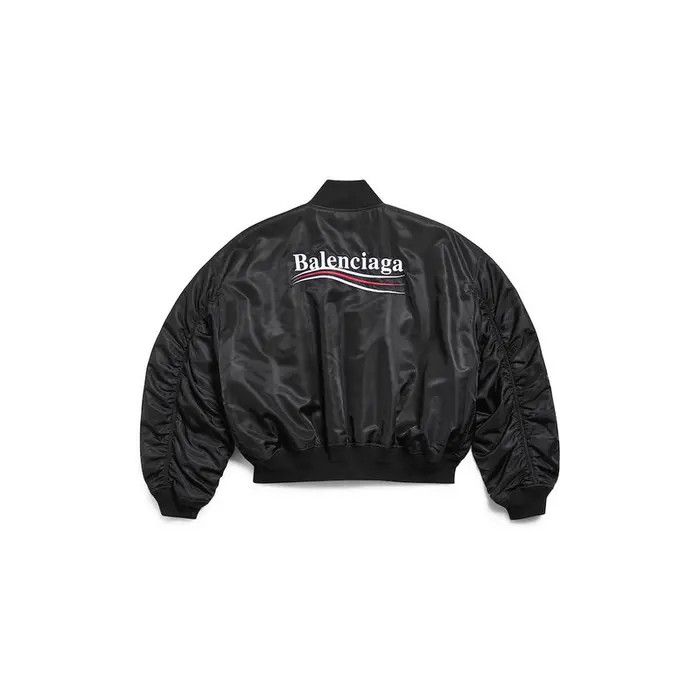 Balenciaga o1bcso1str0426 555 / Political Campaign Varsity Jacket Black Size L / US 10 / IT 46 - 5 Thumbnail