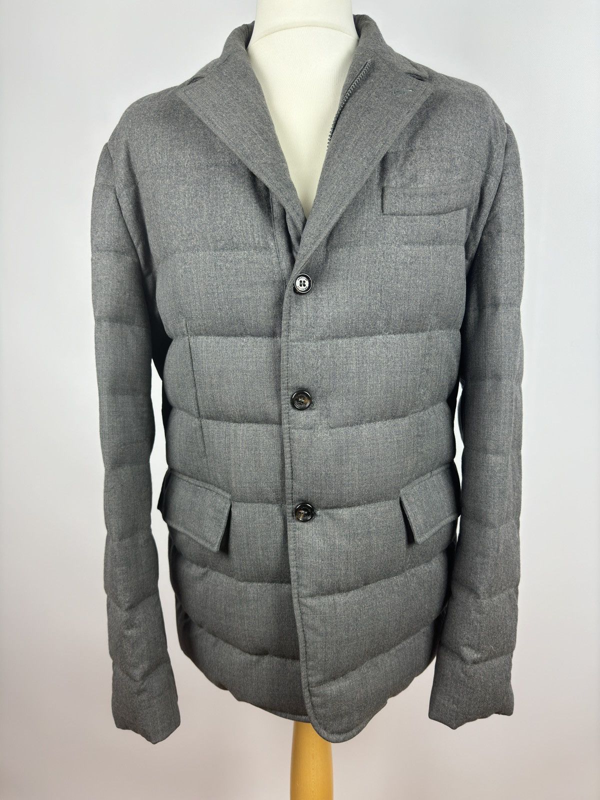 Moncler Moncler Wool Blazer Down Jacket 1700€ Size US L / EU 52-54 / 3 - 1 Thumbnail