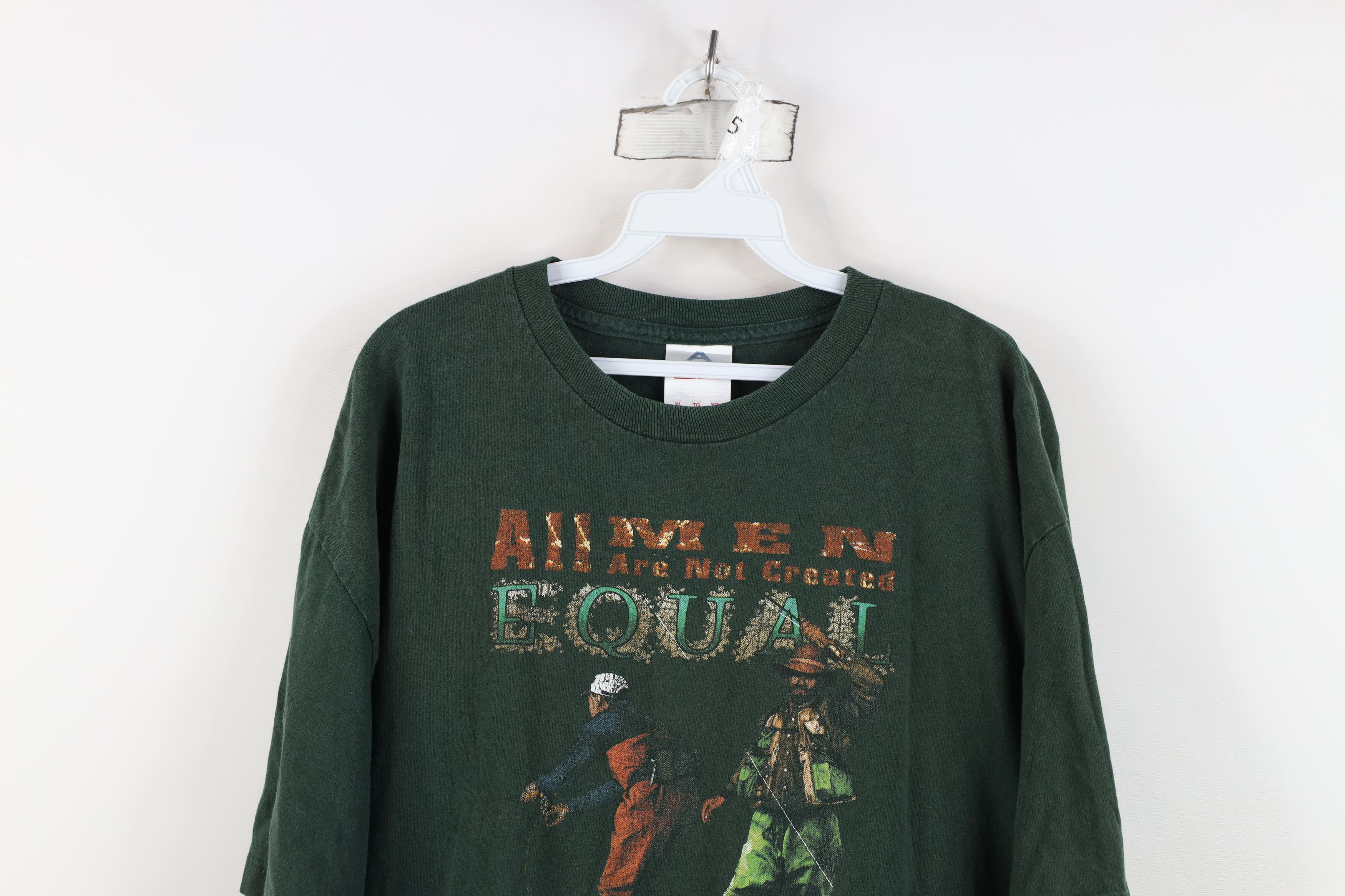 Vintage Vintage 90s The Finest Men Become Fishermen Fishing T-Shirt Size US XL / EU 56 / 4 - 2 Thumbnail