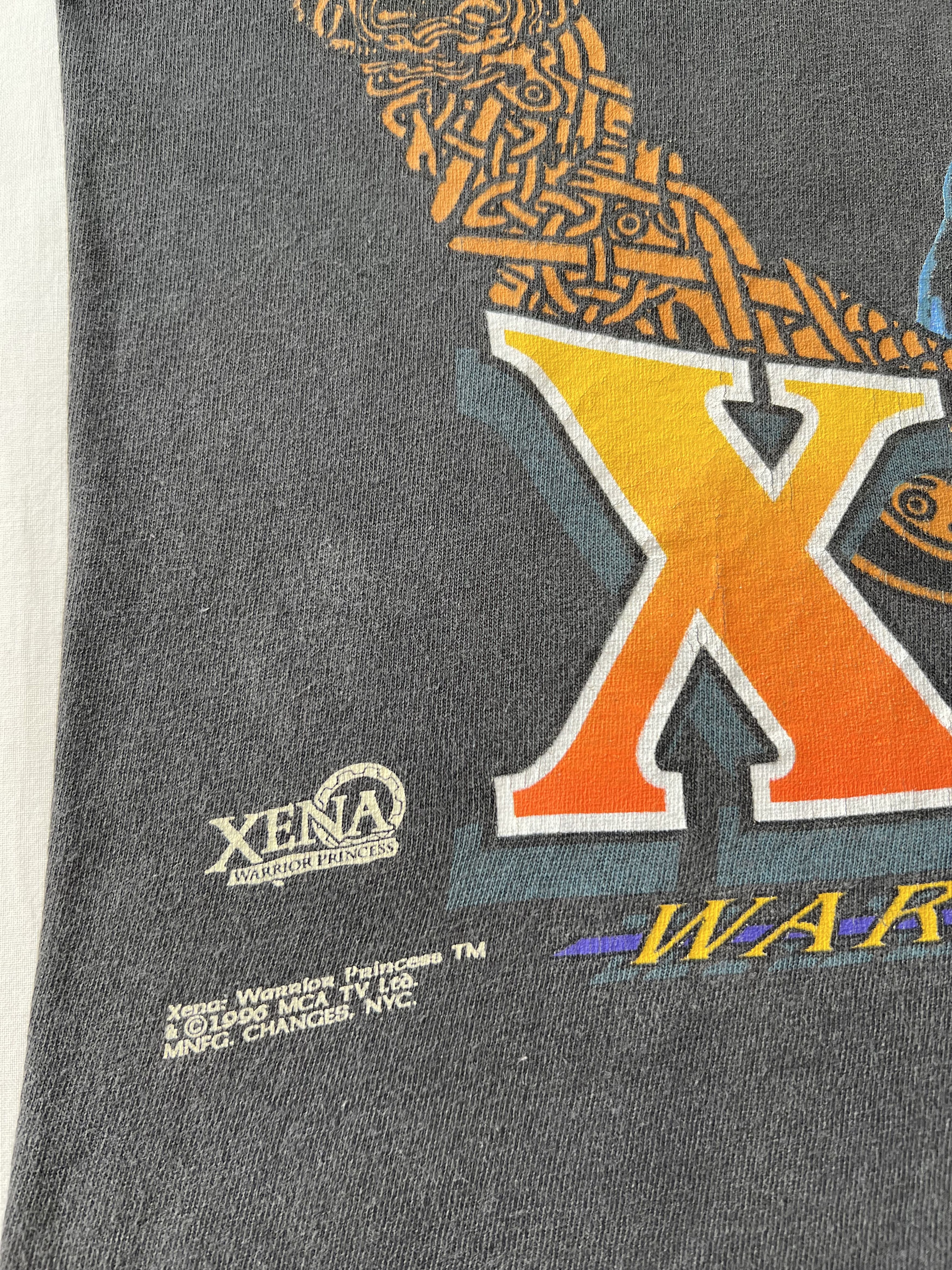 Vintage Vintage 1996 Xena Warrior Princess TV Show Black T-shirt Size US L / EU 52-54 / 3 - 6 Thumbnail