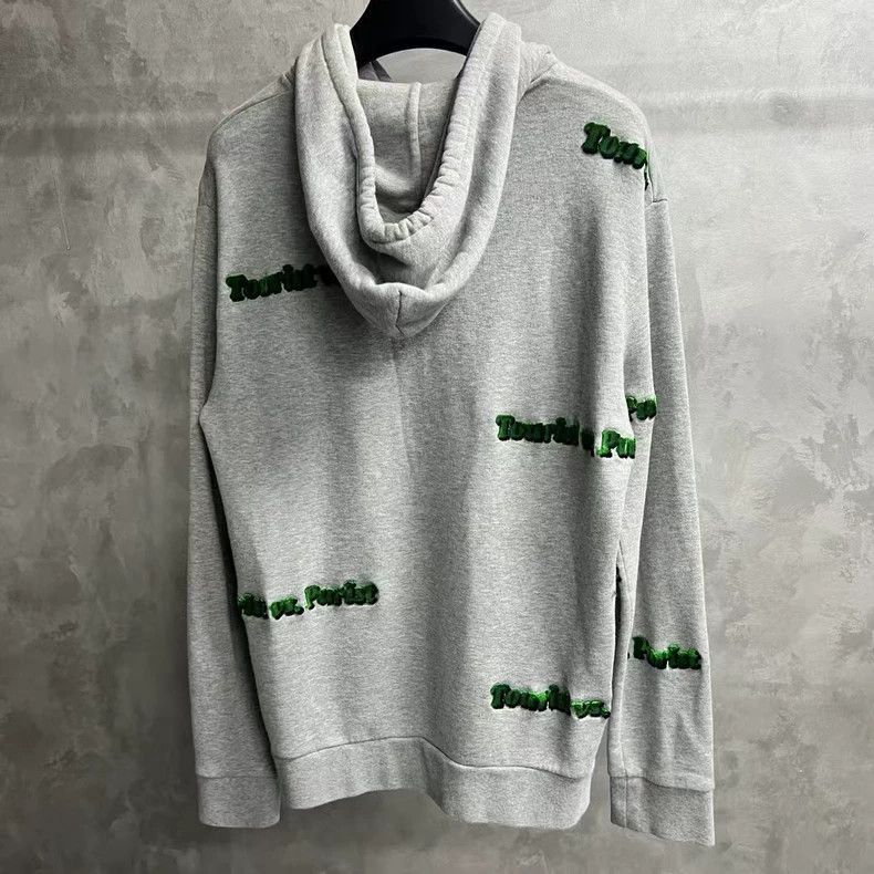 Louis Vuitton Louis Vuitton Louis Vuitton Gray Logo Print Casual Hoodie- Size US XXL / EU 58 / 5 - 5 Thumbnail