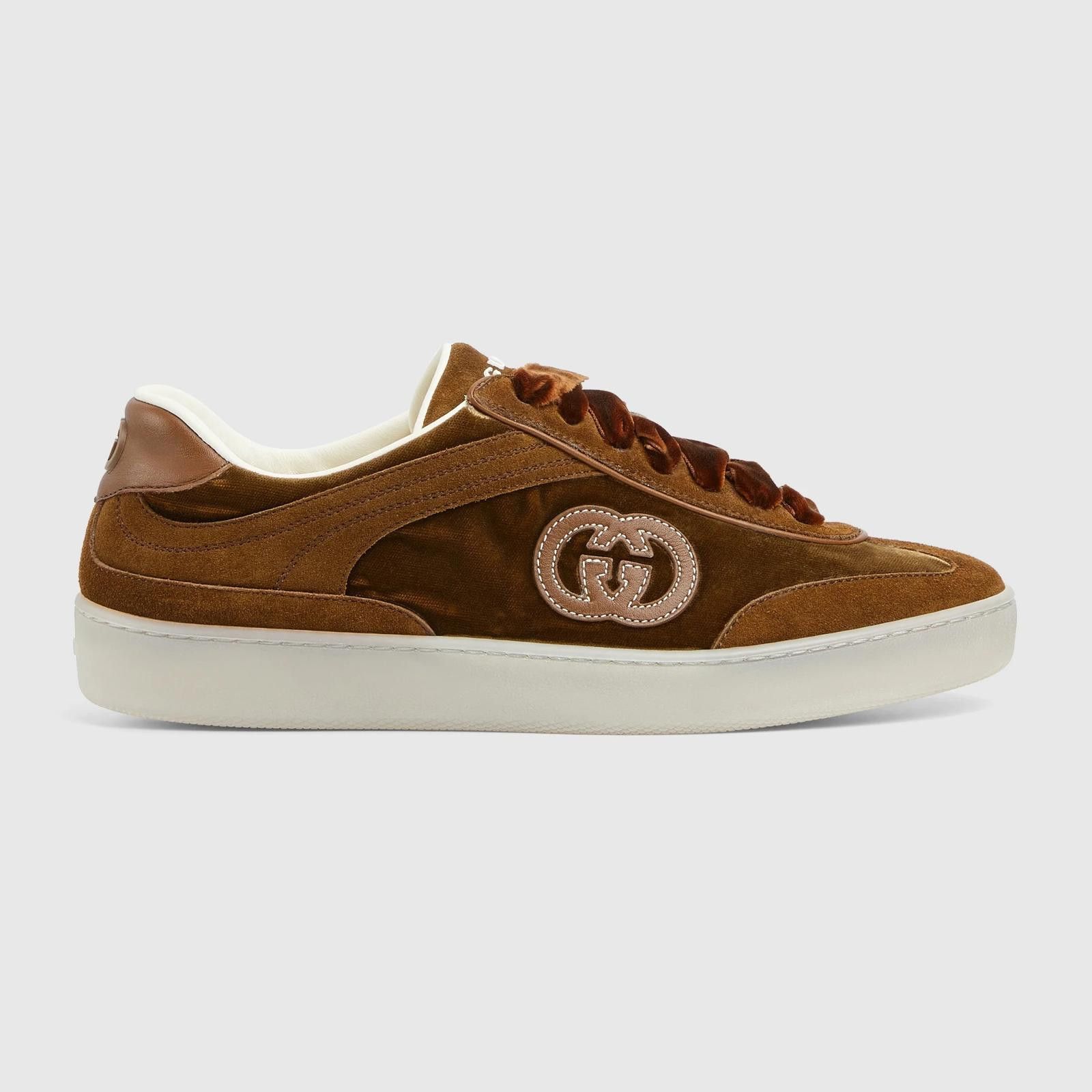 Gucci Gucci G75 Velvet Sneakers Size US 5 / IT 35 - 1 Thumbnail